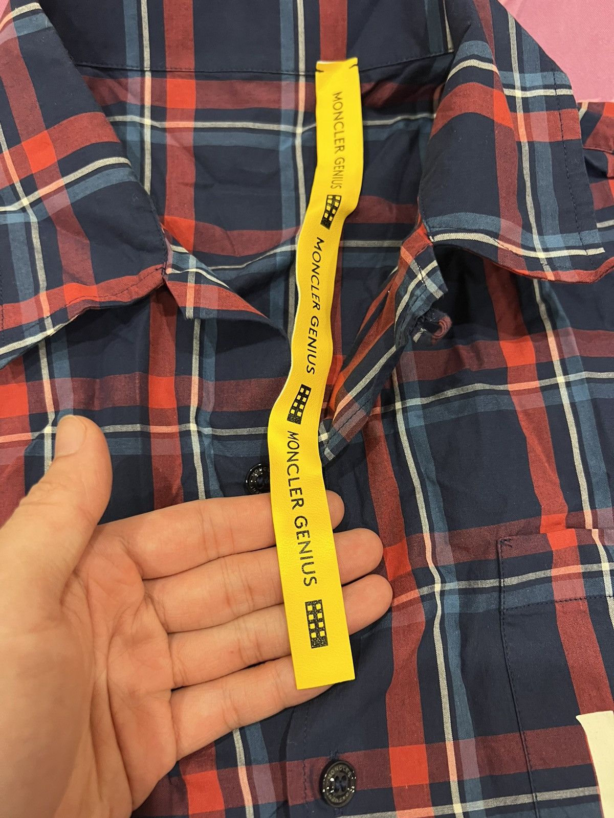 Fragment Design × Moncler Plaid checker button up flannel shirt Size US L / EU 52-54 / 3 - 3 Thumbnail