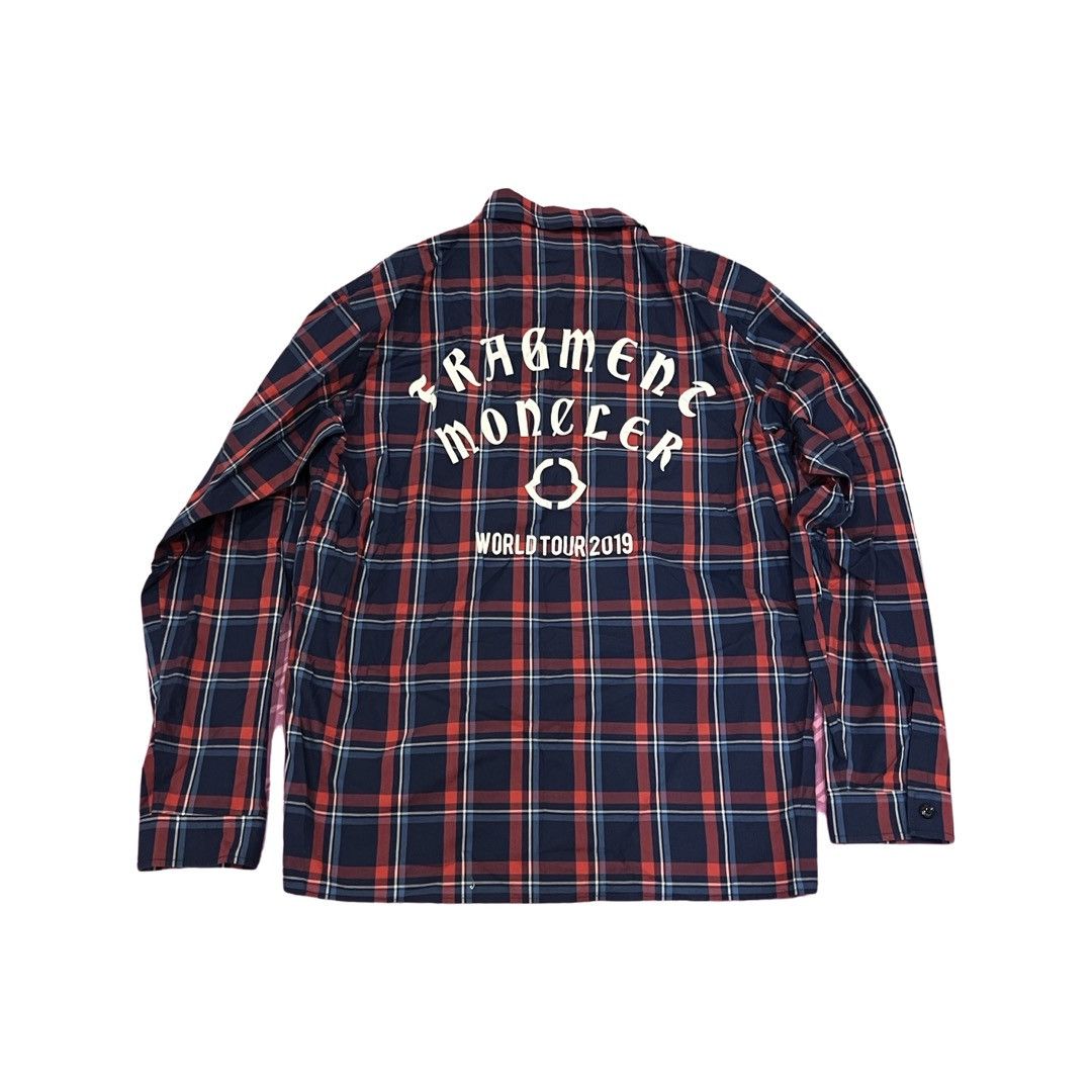 Fragment Design × Moncler Plaid checker button up flannel shirt Size US L / EU 52-54 / 3 - 2 Thumbnail