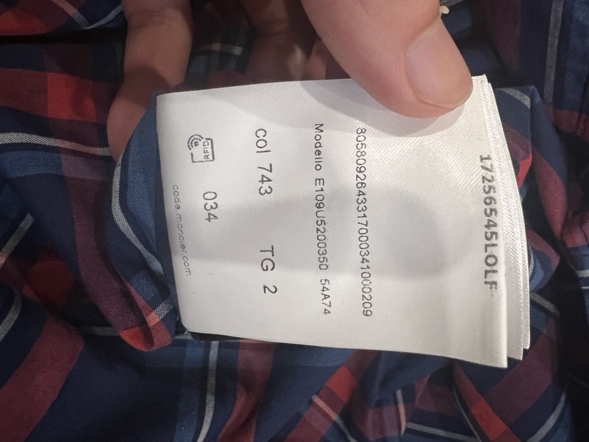 Fragment Design × Moncler Plaid checker button up flannel shirt Size US L / EU 52-54 / 3 - 6 Thumbnail