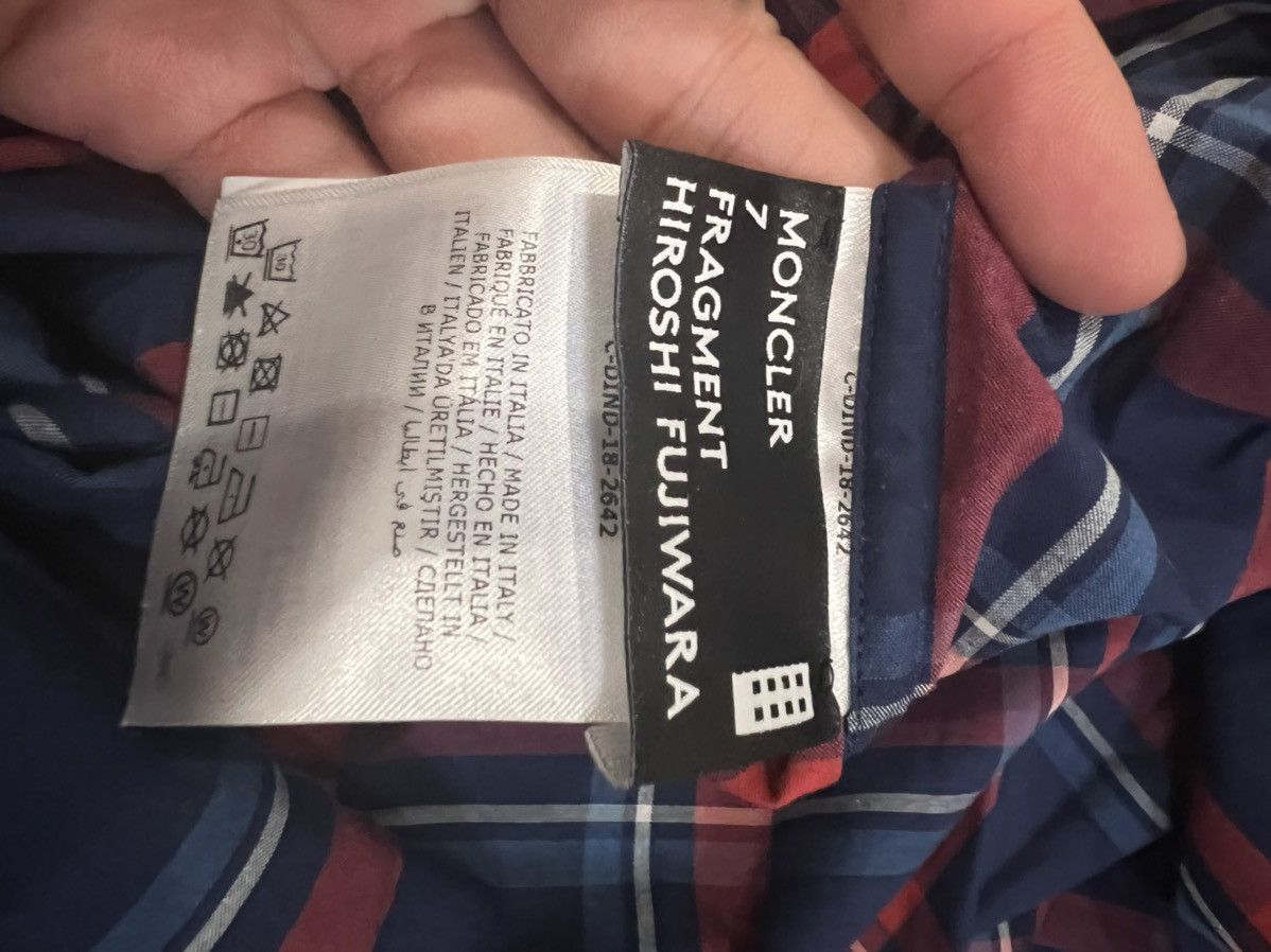 Fragment Design × Moncler Plaid checker button up flannel shirt Size US L / EU 52-54 / 3 - 4 Thumbnail