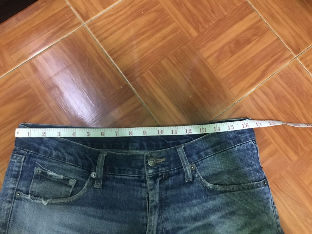 Japanese Brand “Vintage Distressed Flare Jeans – Faded Blue Ripped Denim” Size US 33 - 8 Thumbnail