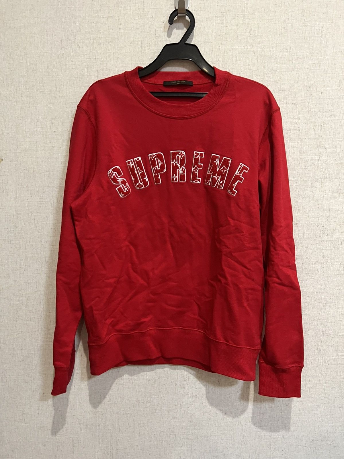 Louis Vuitton × Supreme Monogram arch logo crewneck sweatshirt Size US M / EU 48-50 / 2 - 1 Thumbnail