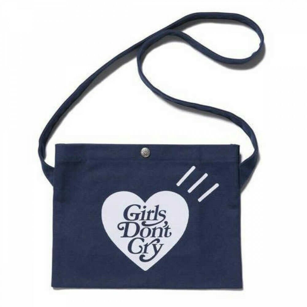 美品HUMAN MADE Girls Don't CrySatchel Navyバッグ