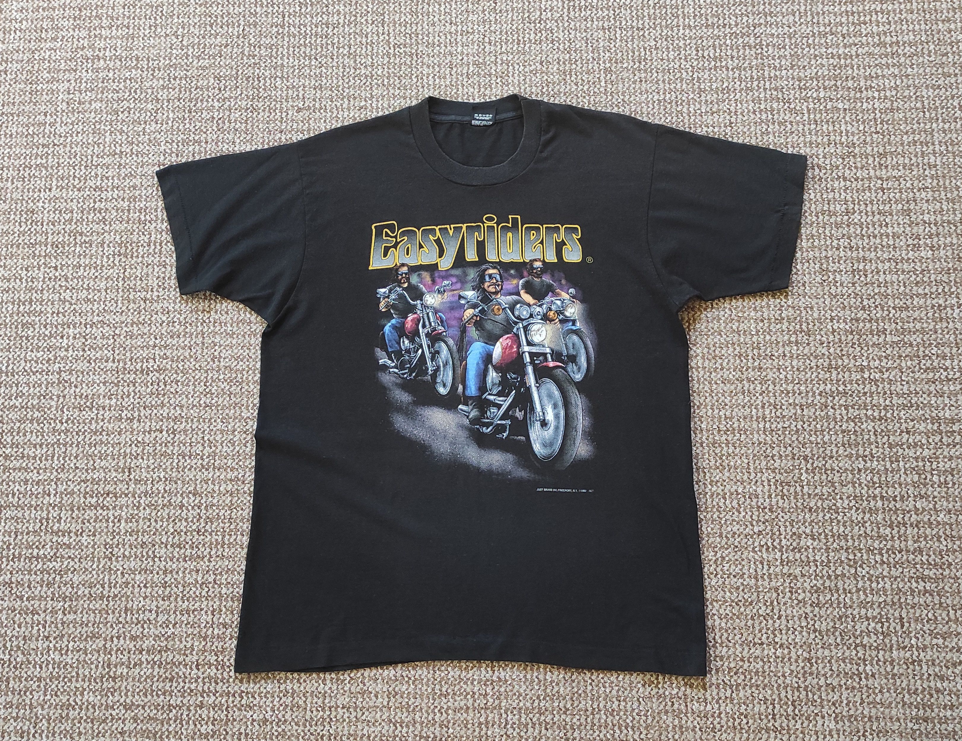 t-shirt easyeiders just brass inc freeport N.Y 1992