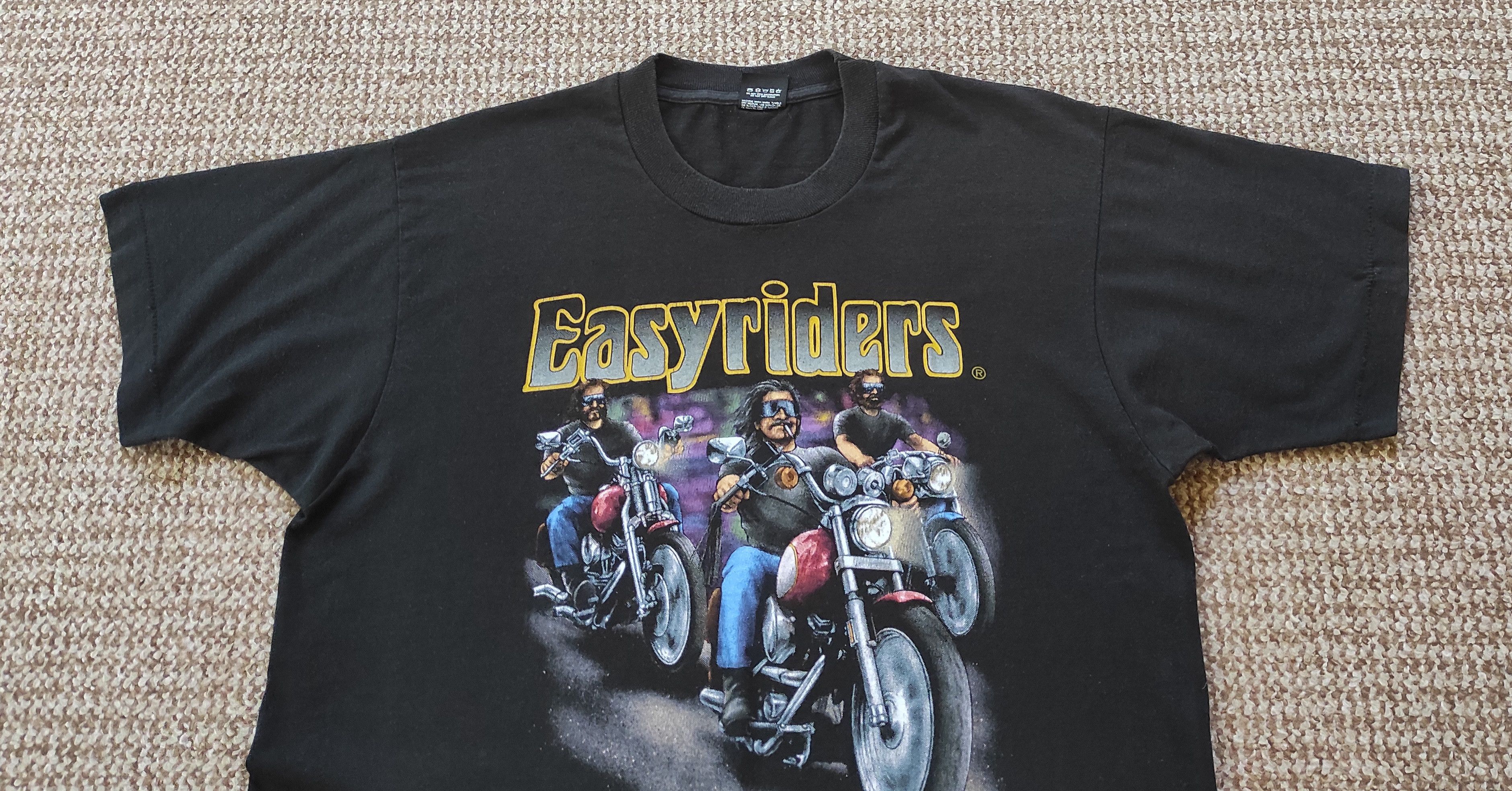 Band Tees Vintage Easyriders 1992 Biker Motorcycle Tee T Shirt Size US XL / EU 56 / 4 - 2 Thumbnail