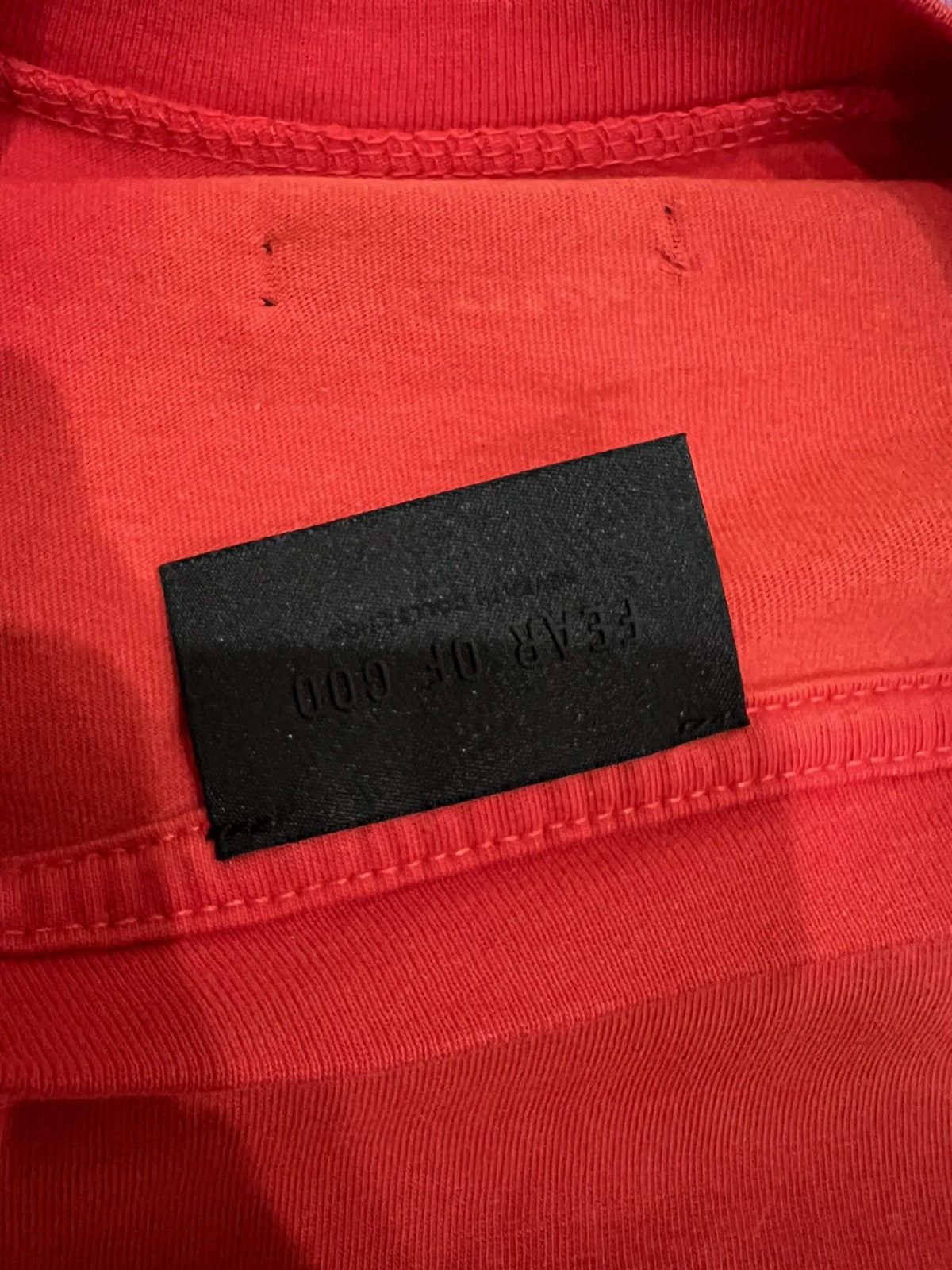 Fear of God Red 7 tee Size US M / EU 48-50 / 2 - 4 Thumbnail