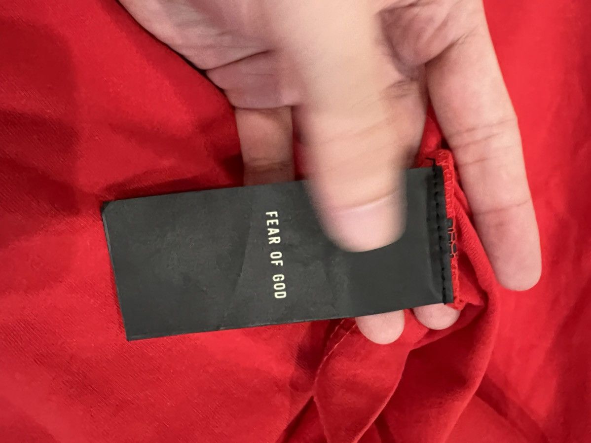 Fear of God Red 7 tee Size US M / EU 48-50 / 2 - 5 Thumbnail