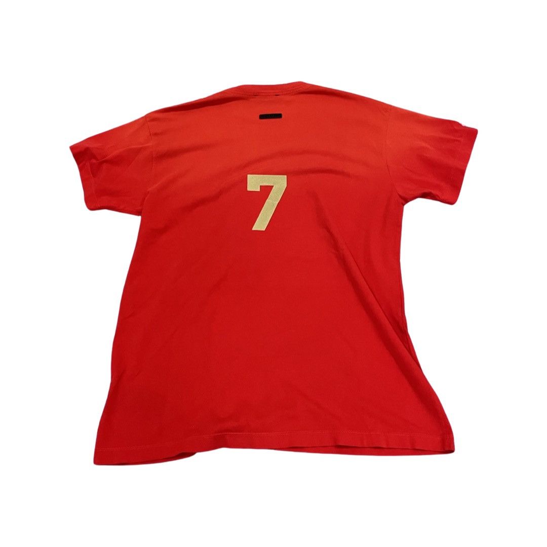 Fear of God Red 7 tee Size US M / EU 48-50 / 2 - 1 Thumbnail