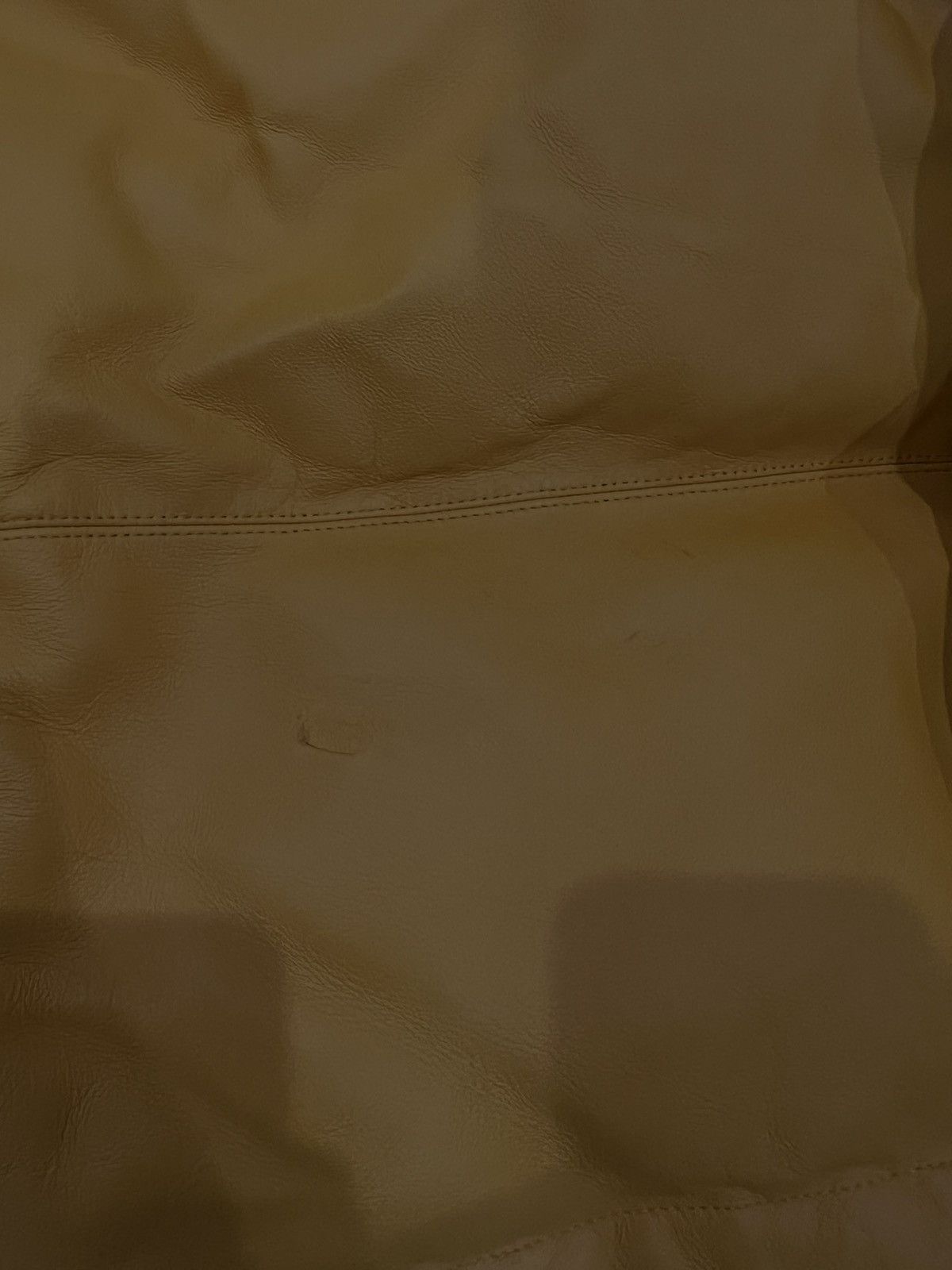 Supreme × The North Face Yellow leather nuptse puffer jacket Size US L / EU 52-54 / 3 - 3 Thumbnail