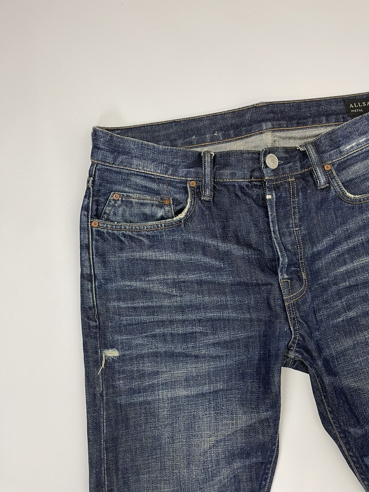 Allsaints Allsaints Kanaba Pistol distressed denim jeans pants Size US 32 / EU 48 - 8 Thumbnail