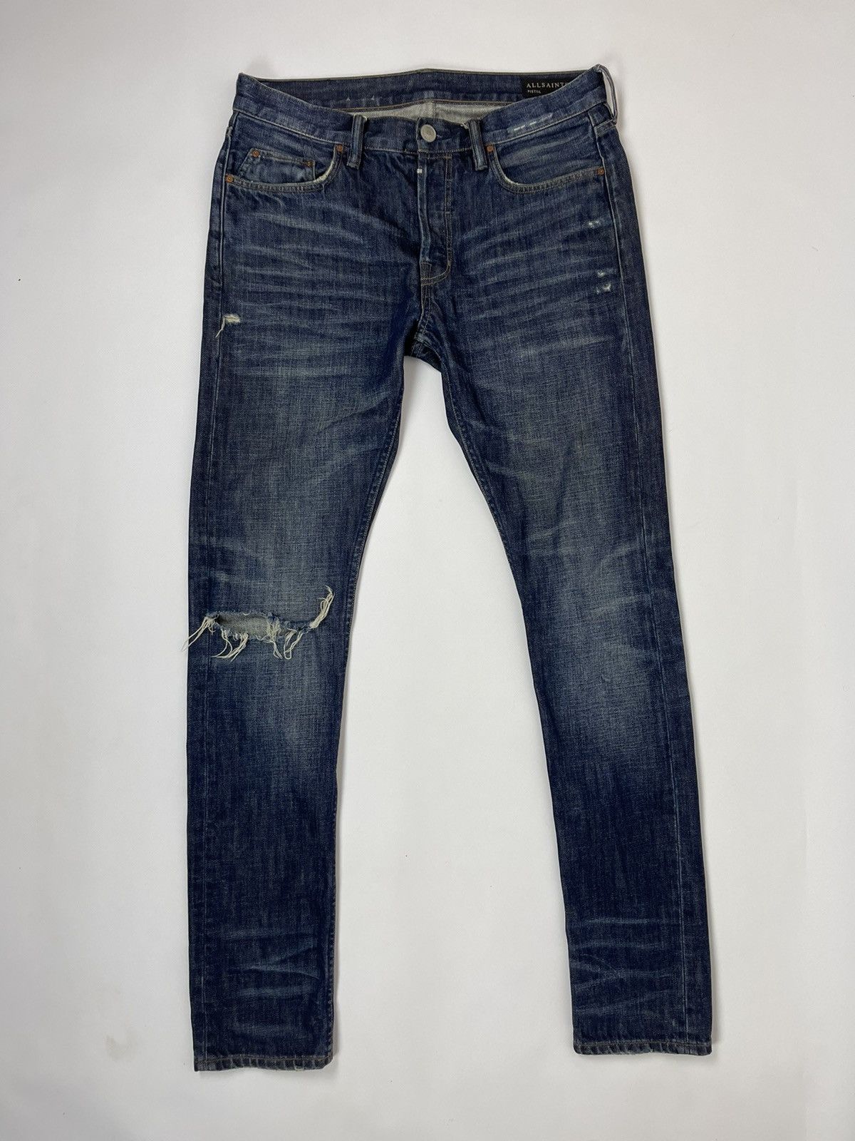 Allsaints Allsaints Kanaba Pistol distressed denim jeans pants Size US 32 / EU 48 - 1 Thumbnail