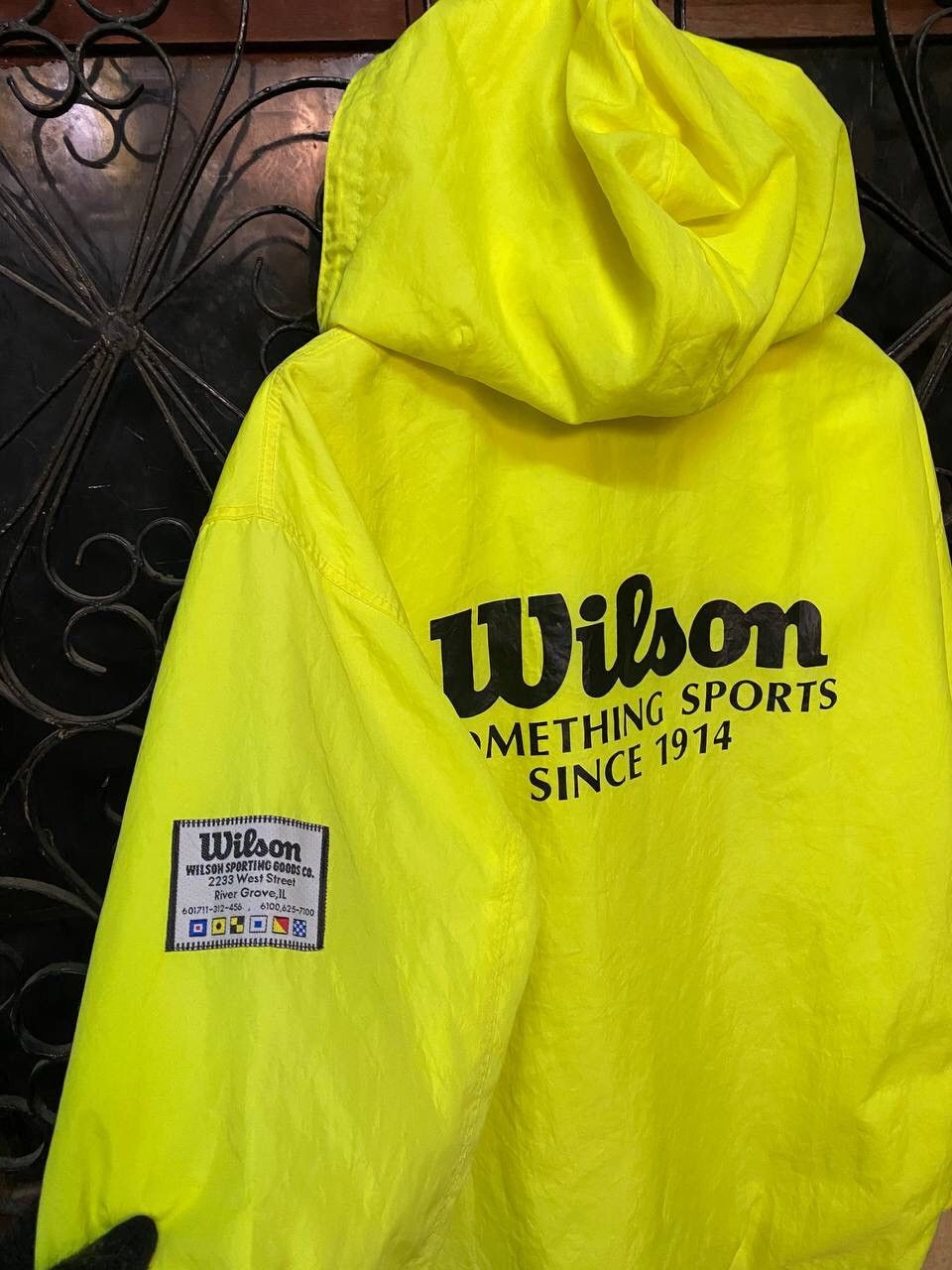 Wilson Vintage Wilson Snap Button Hoodie Track Windbreaker Size US XXL / EU 58 / 5 - 2 Thumbnail