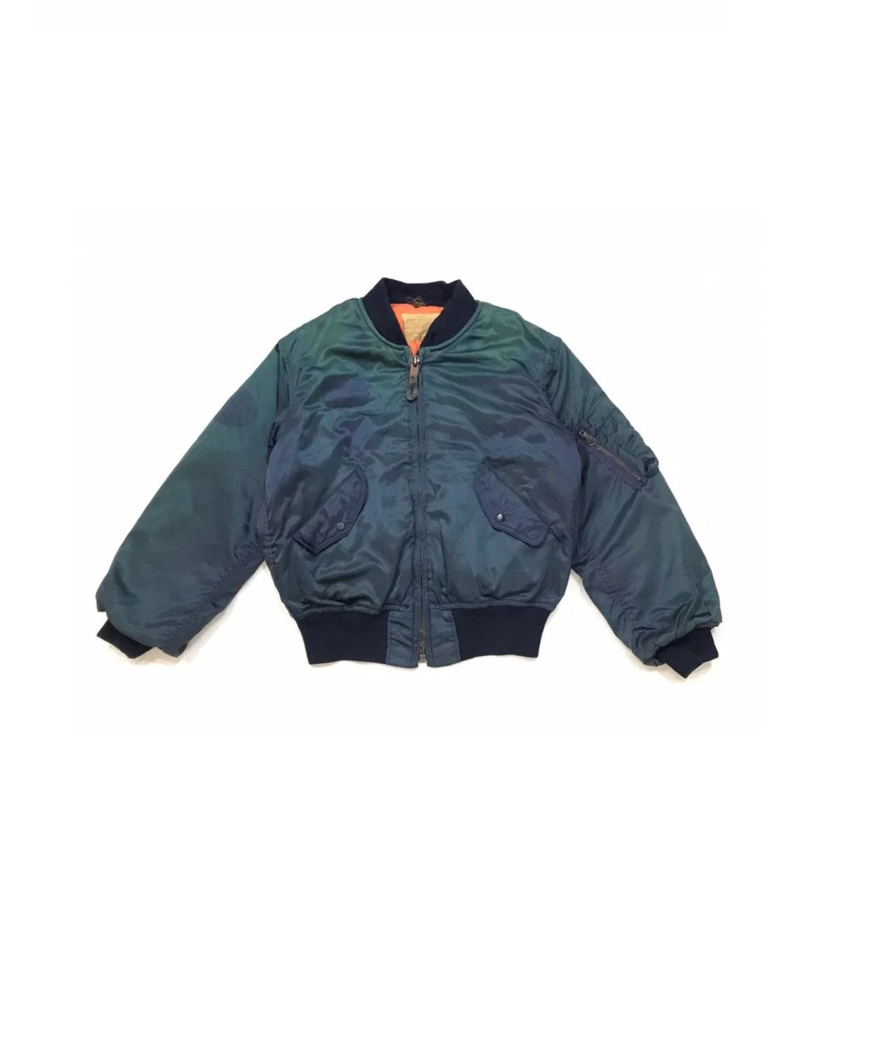 Japanese Brand VINTAGE HOUSTON BOMBER JACKET METALLIC GREEN US MARINE Size US M / EU 48-50 / 2 - 2 Thumbnail