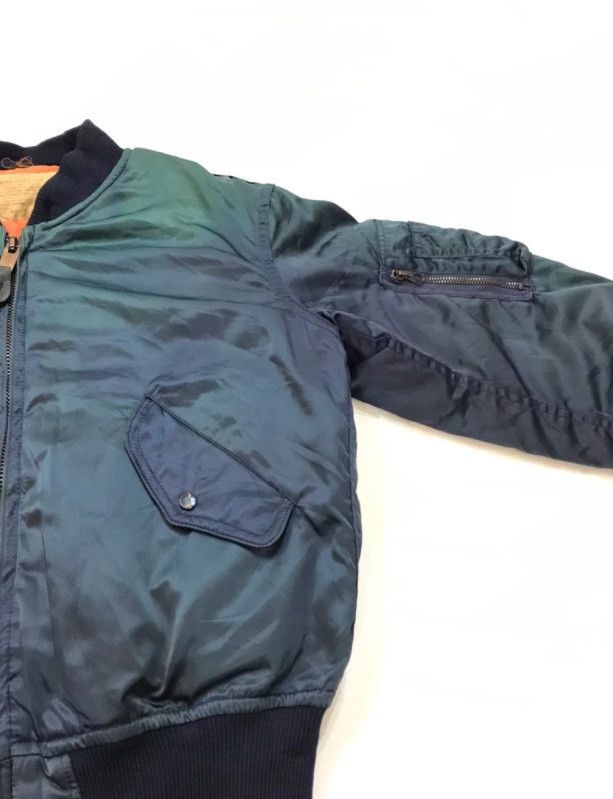 Japanese Brand VINTAGE HOUSTON BOMBER JACKET METALLIC GREEN US MARINE Size US M / EU 48-50 / 2 - 5 Thumbnail