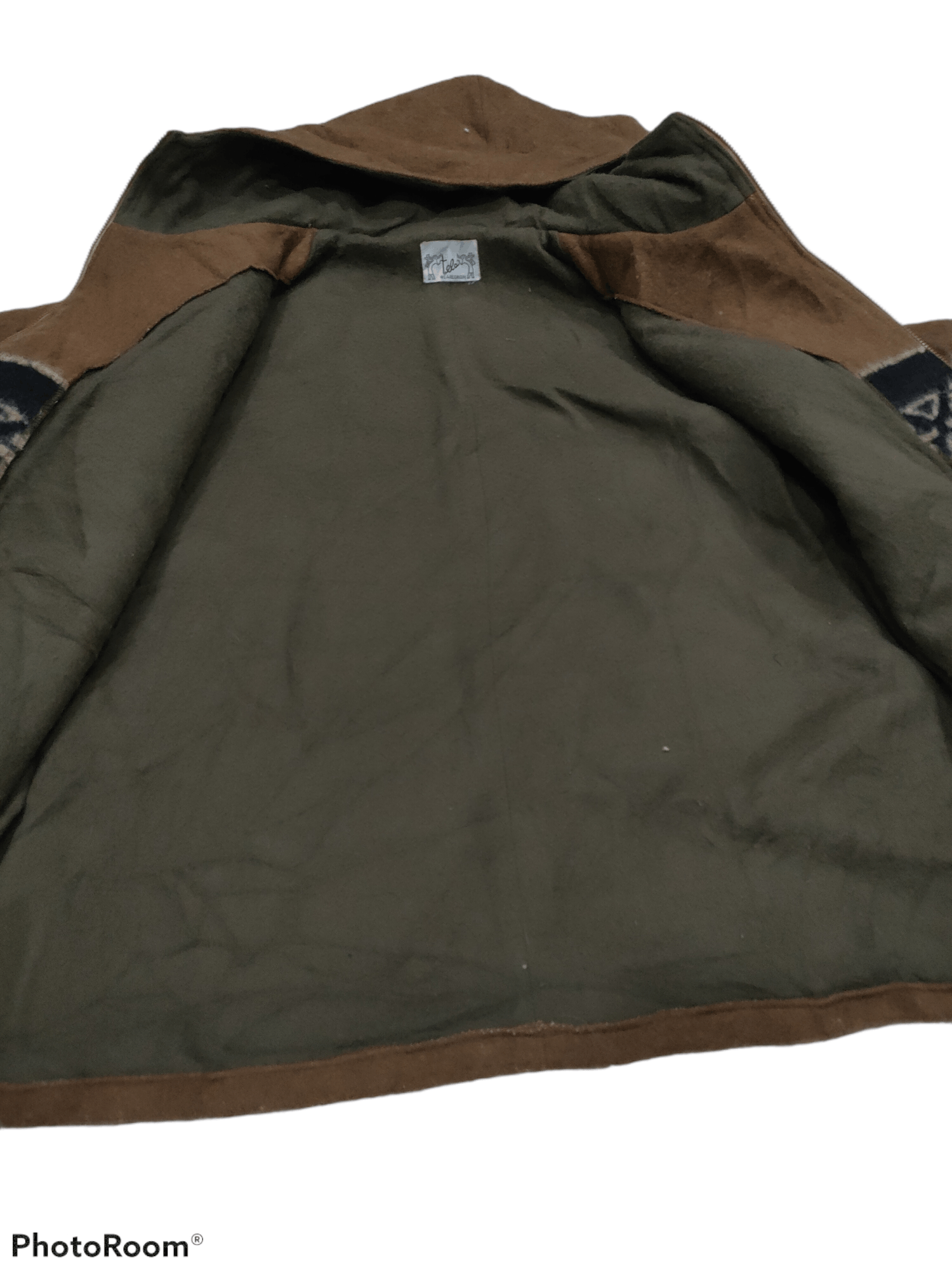 Native × Vintage VTG NATIVE AMERICAN NAVAJO AZTEC JACKET TELA Size US XL / EU 56 / 4 - 7 Thumbnail
