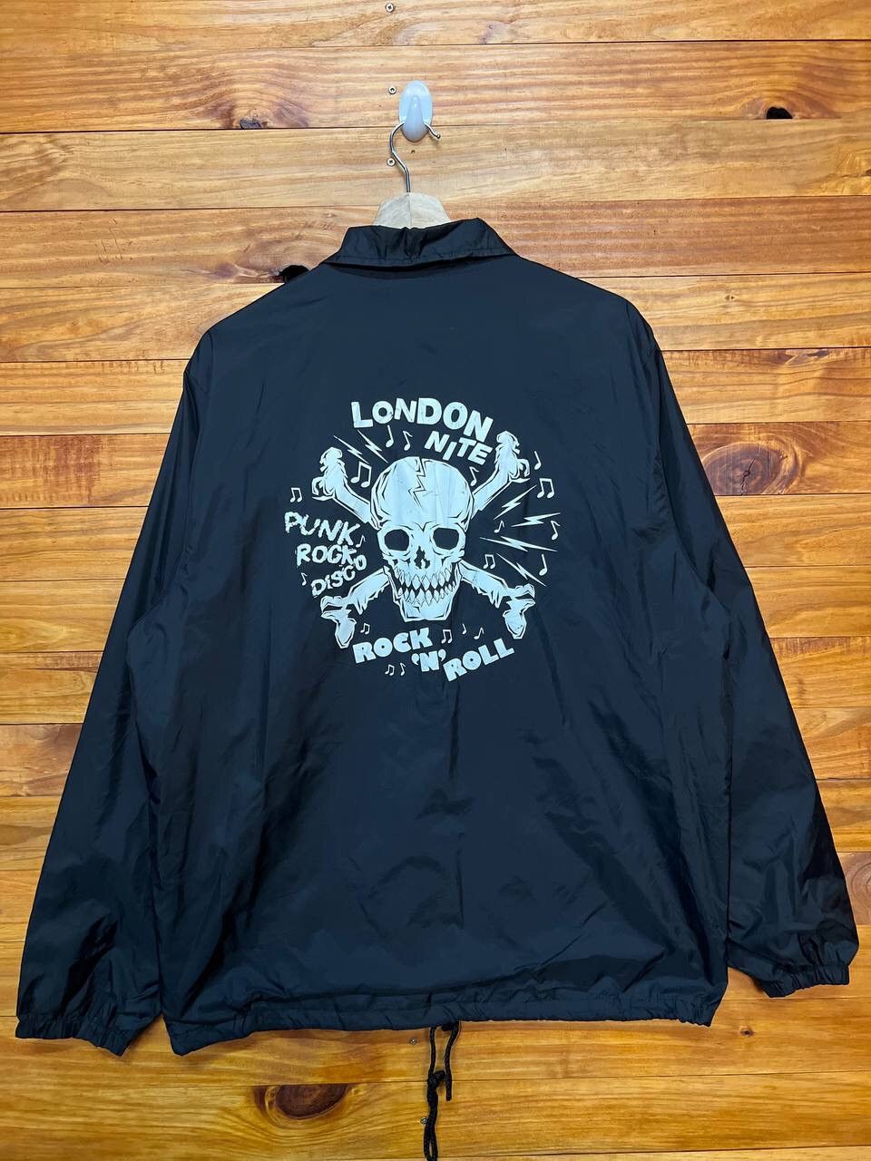 Vintage VINTAGE SKULL LONDON NITE PUNK ROCK DISCO WINDBREAKER Size US M / EU 48-50 / 2 - 1 Thumbnail