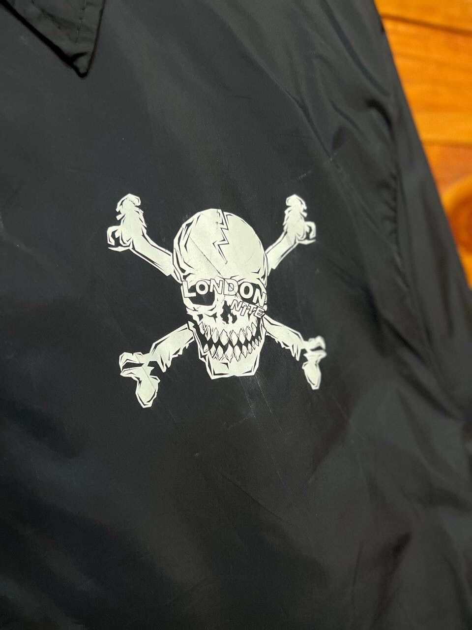 Vintage VINTAGE SKULL LONDON NITE PUNK ROCK DISCO WINDBREAKER Size US M / EU 48-50 / 2 - 6 Thumbnail