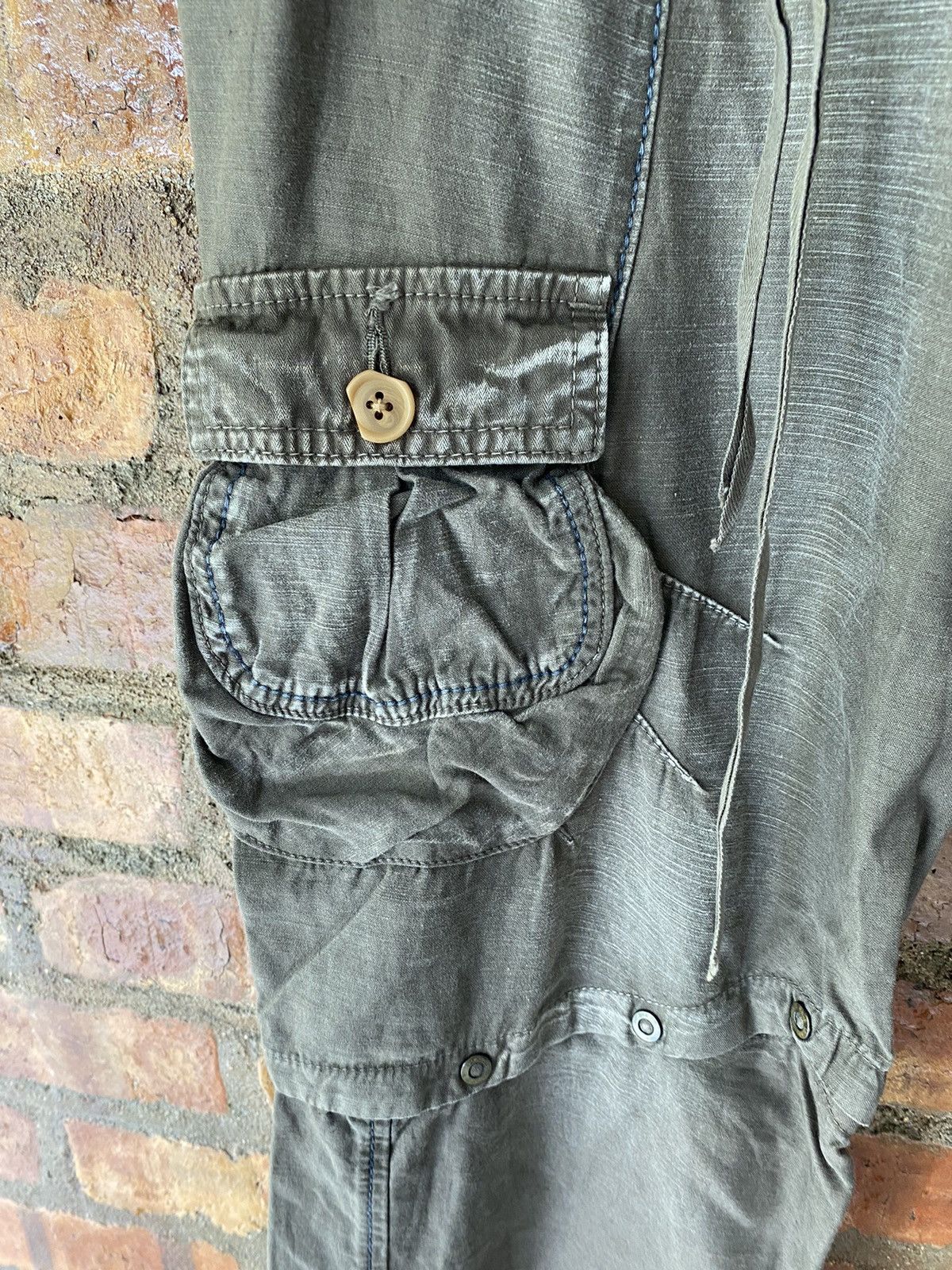 Marithe + Francois Girbaud Vtg MFG Wash Bondage multipocket cargos removeabe leg Size US 34 / EU 50 - 7 Thumbnail