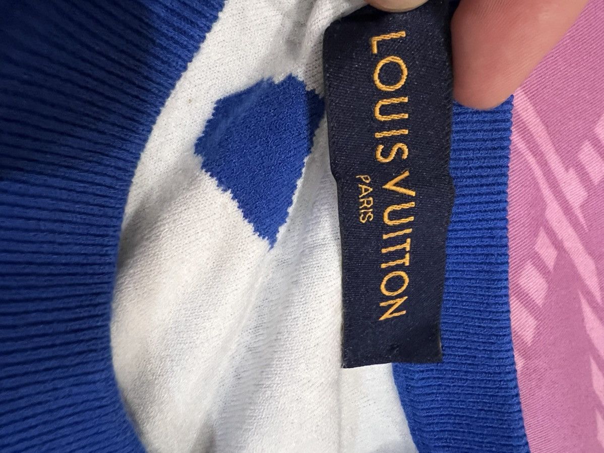 Louis Vuitton Malletier scribble intarsia knit sweater Size US M / EU 48-50 / 2 - 3 Thumbnail
