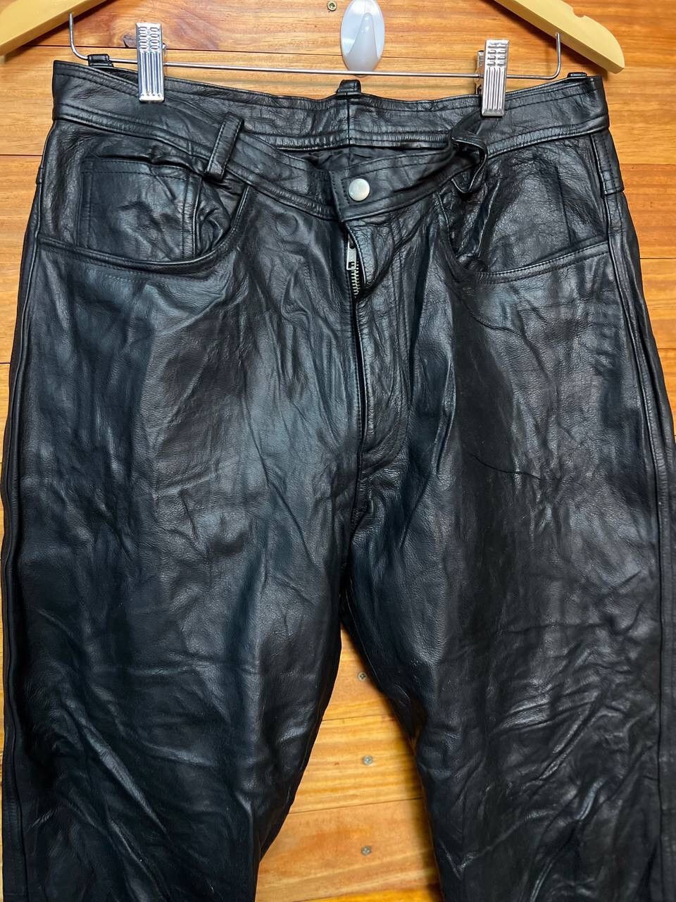 Genuine Leather UNION MADE LEATHER PANTS SIZE 34 Size US 34 / EU 50 - 4 Thumbnail
