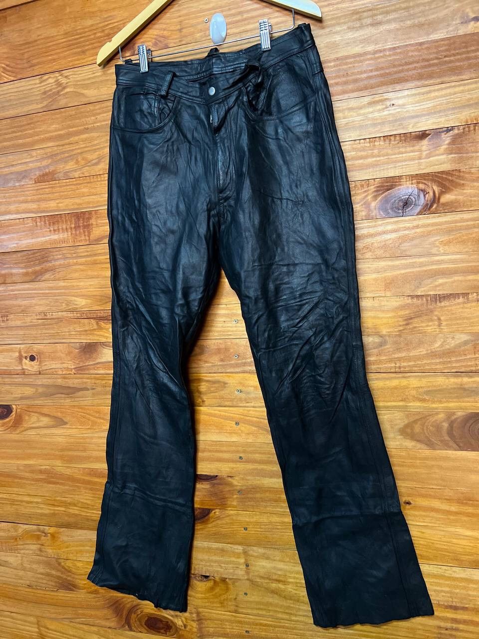 Genuine Leather UNION MADE LEATHER PANTS SIZE 34 Size US 34 / EU 50 - 3 Thumbnail