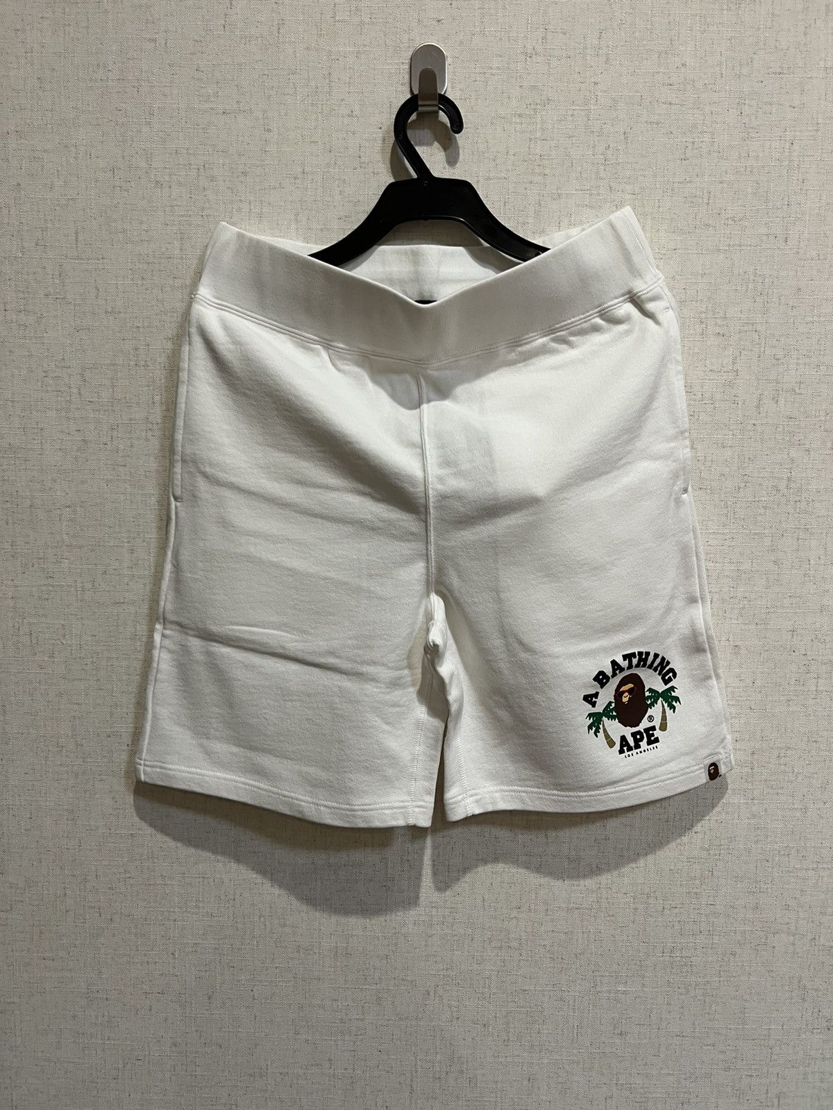 image of Bape Los Angeles La Lape Shorts in White, Men's (Size 30)