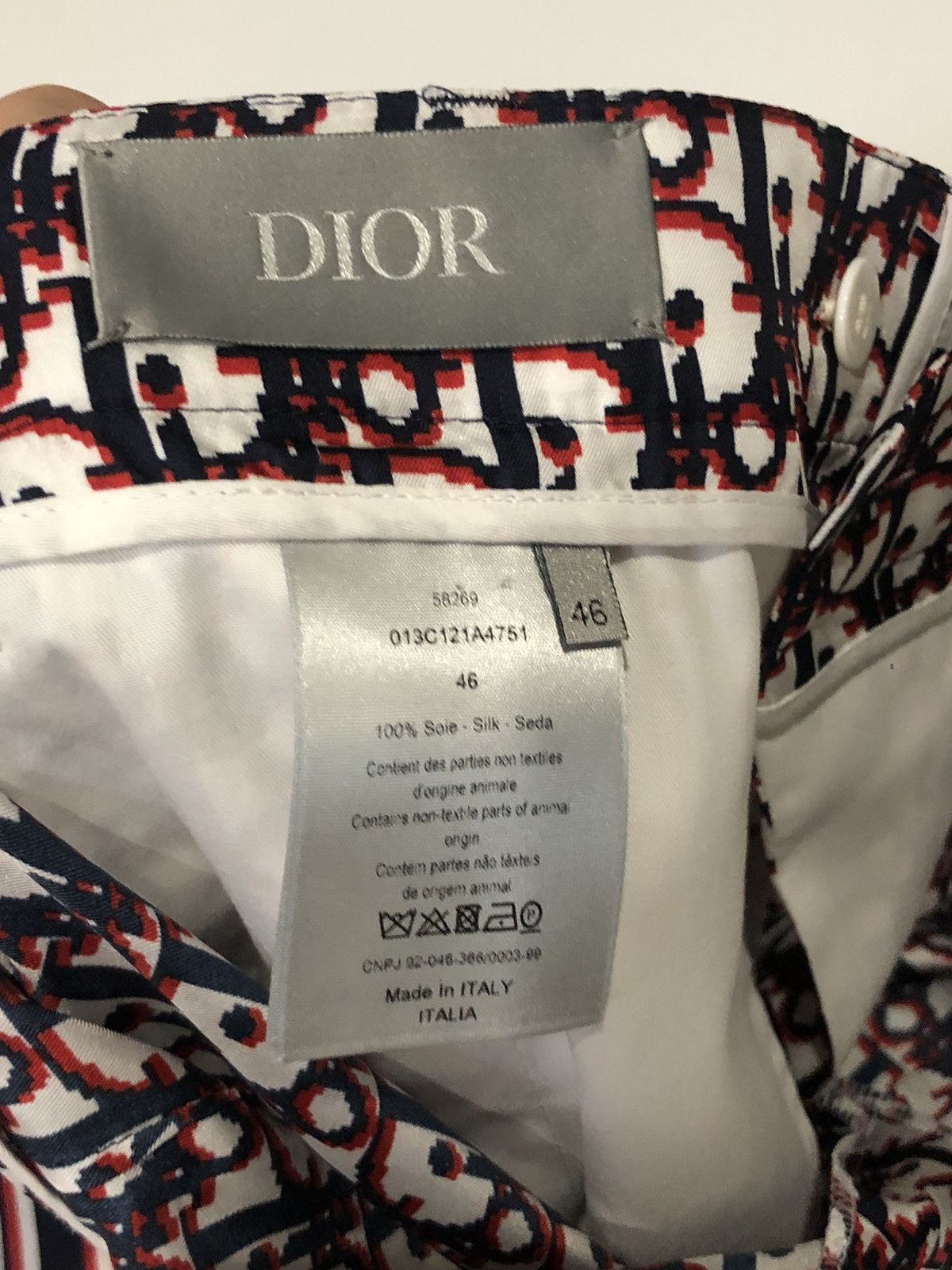 Dior Dior red white oblique shorts Size US 30 / EU 46 - 3 Thumbnail