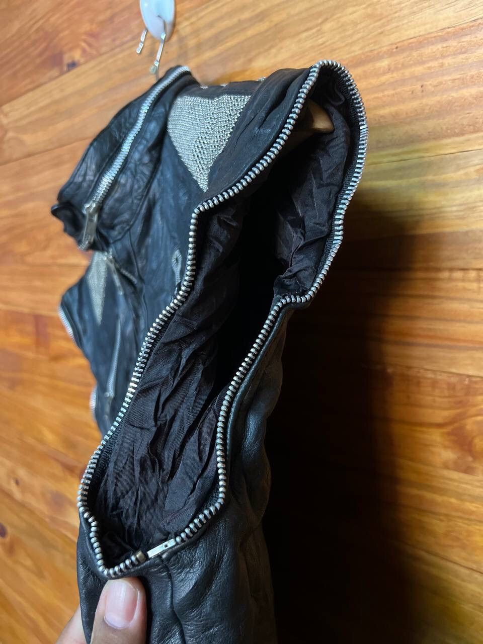 Genuine Leather LEATHER JACKET X SEDITIONERIES PUNK STYLE ZIPPER JACKET Size US S / EU 44-46 / 1 - 7 Thumbnail