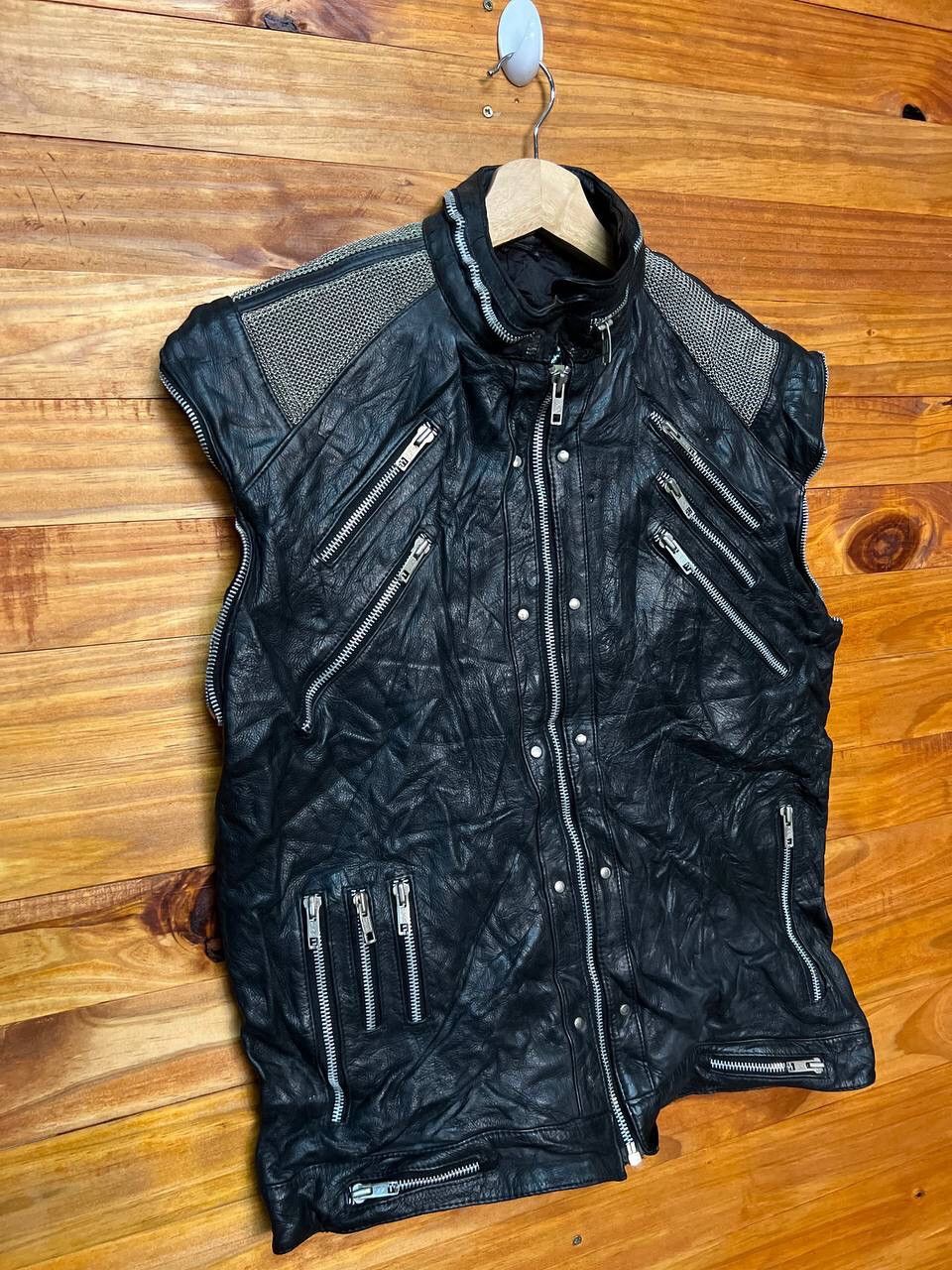 Genuine Leather LEATHER JACKET X SEDITIONERIES PUNK STYLE ZIPPER JACKET Size US S / EU 44-46 / 1 - 2 Thumbnail