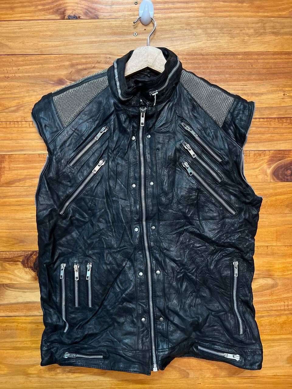 Genuine Leather LEATHER JACKET X SEDITIONERIES PUNK STYLE ZIPPER JACKET Size US S / EU 44-46 / 1 - 1 Thumbnail
