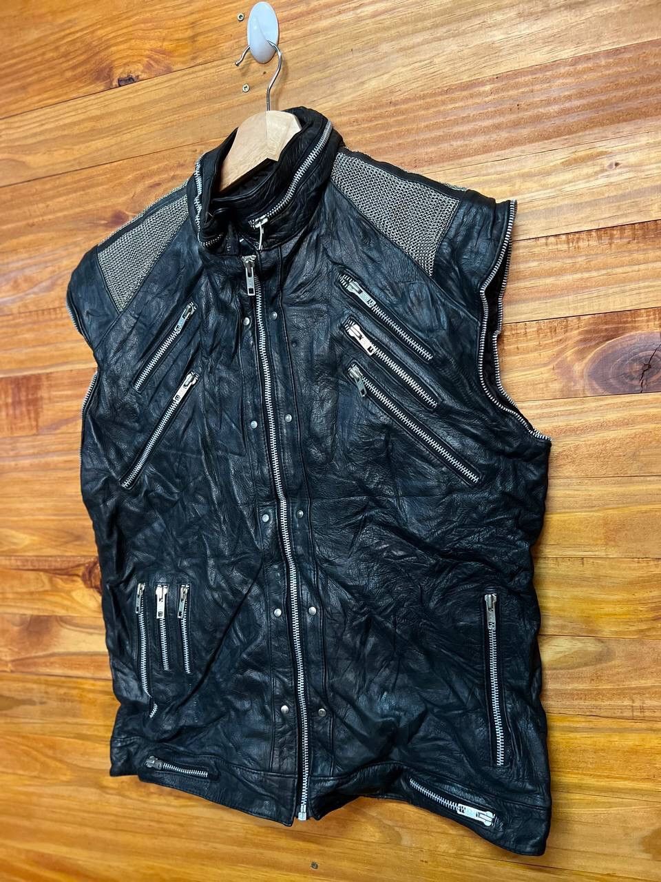 Genuine Leather LEATHER JACKET X SEDITIONERIES PUNK STYLE ZIPPER JACKET Size US S / EU 44-46 / 1 - 3 Thumbnail