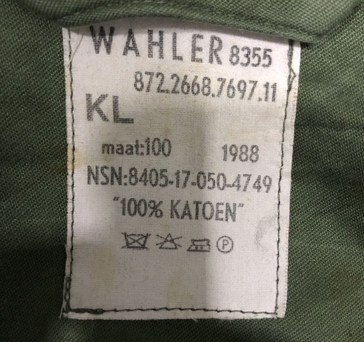 Vintage Vintage WAHLER Army JACKET Size US M / EU 48-50 / 2 - 12 Thumbnail