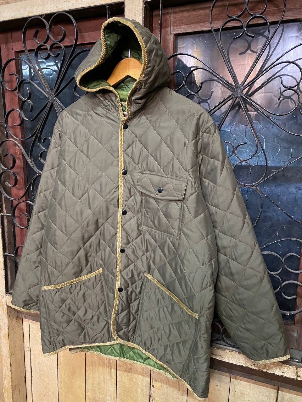 Japanese Brand GLENFALLS HOODED QUILTED JACKET Size US L / EU 52-54 / 3 - 10 Thumbnail