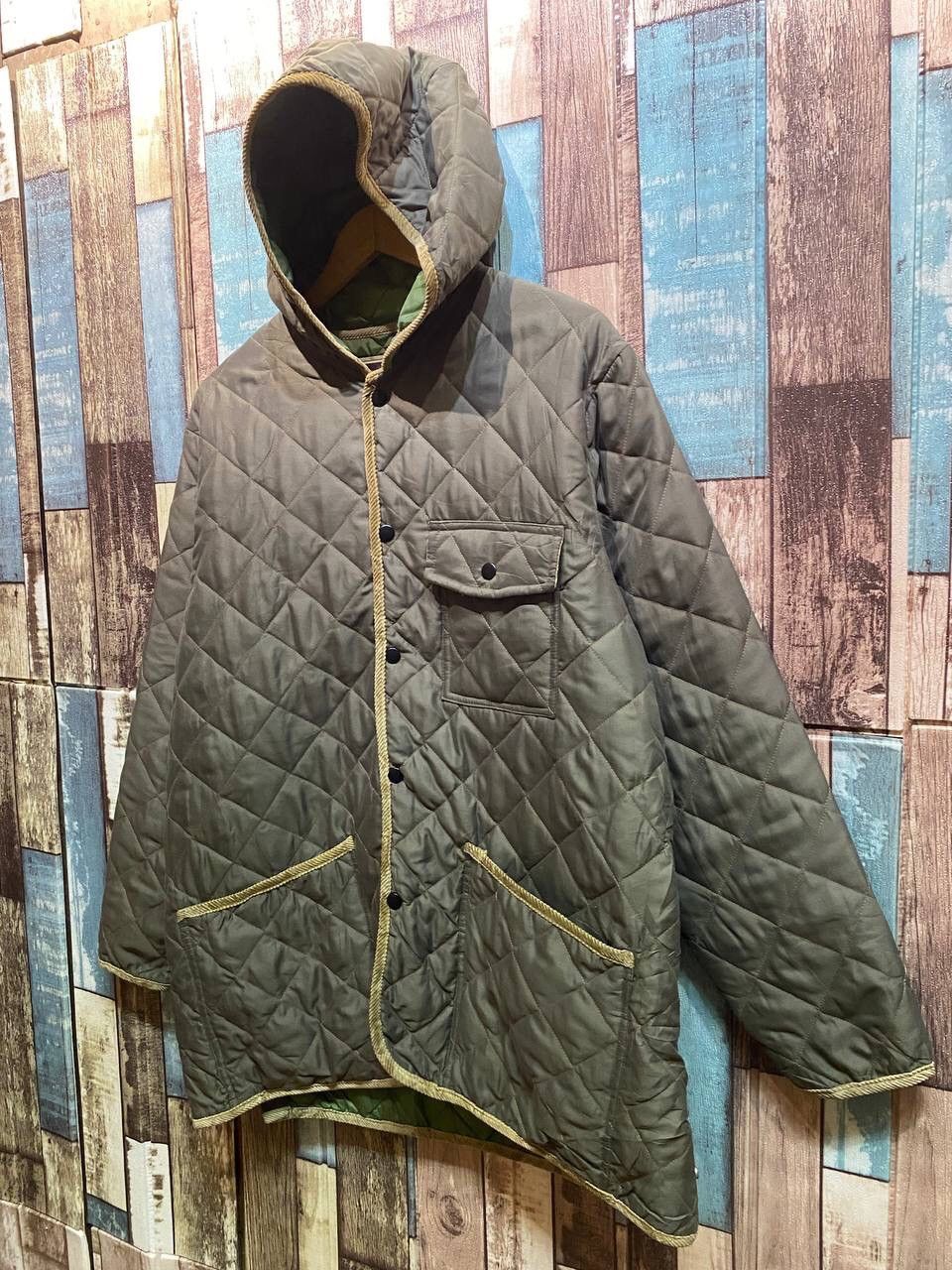 Japanese Brand GLENFALLS HOODED QUILTED JACKET Size US L / EU 52-54 / 3 - 5 Thumbnail