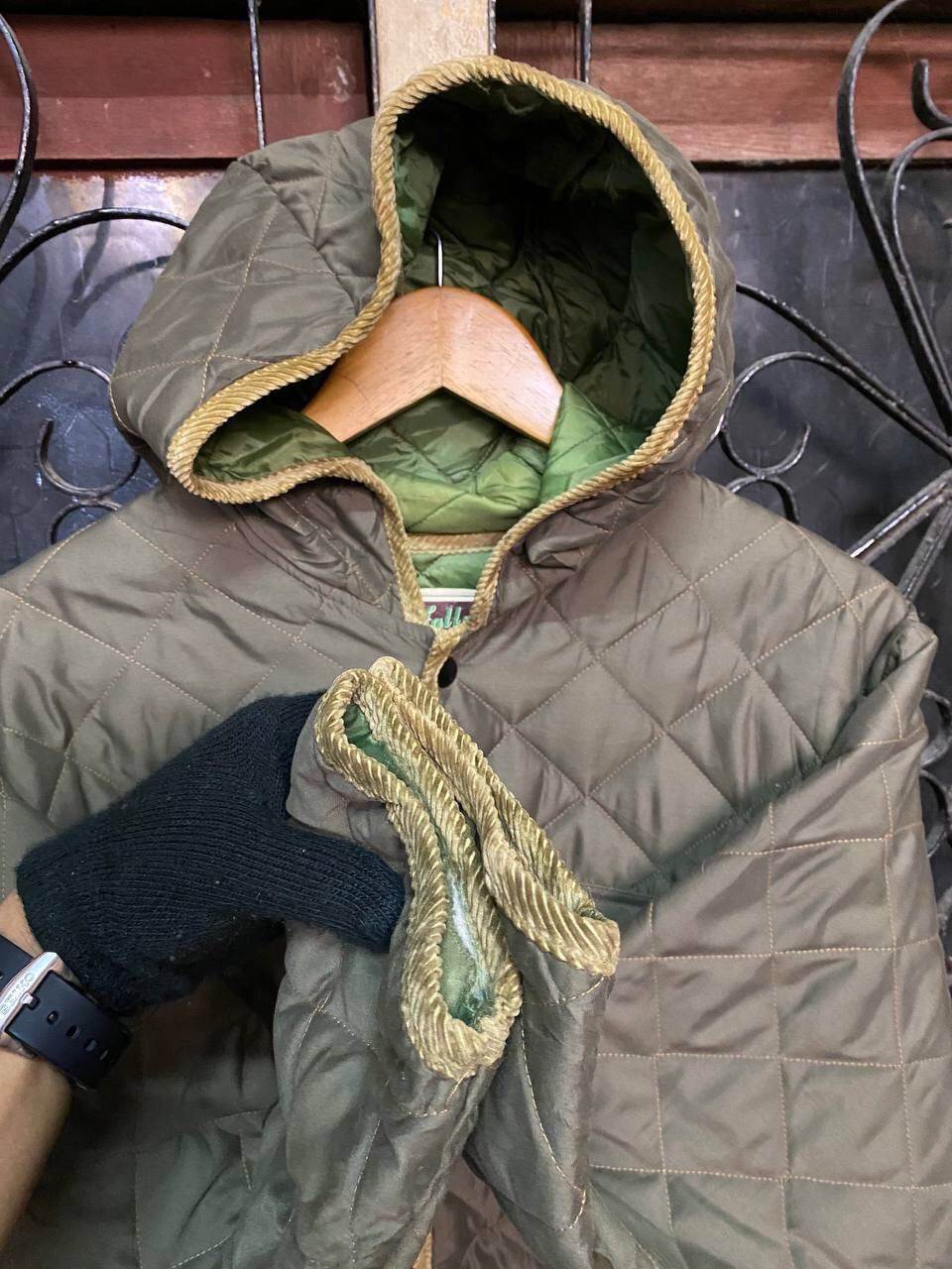 Japanese Brand GLENFALLS HOODED QUILTED JACKET Size US L / EU 52-54 / 3 - 13 Thumbnail
