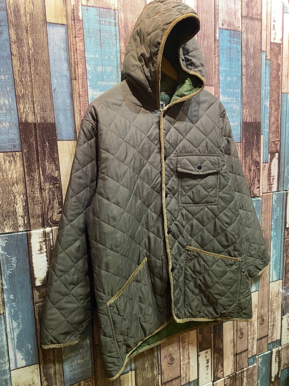 Japanese Brand GLENFALLS HOODED QUILTED JACKET Size US L / EU 52-54 / 3 - 6 Thumbnail