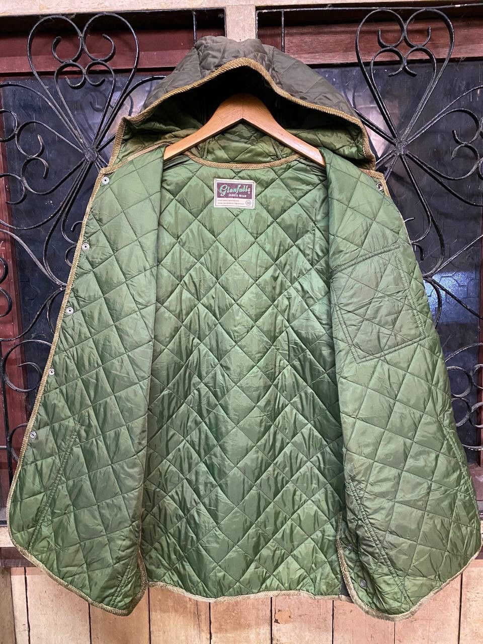 Japanese Brand GLENFALLS HOODED QUILTED JACKET Size US L / EU 52-54 / 3 - 12 Thumbnail