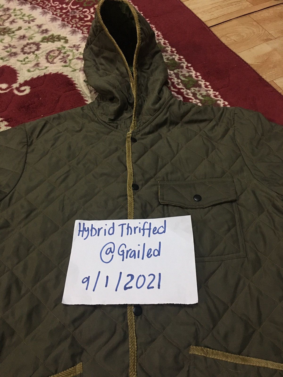 Japanese Brand GLENFALLS HOODED QUILTED JACKET Size US L / EU 52-54 / 3 - 20 Thumbnail