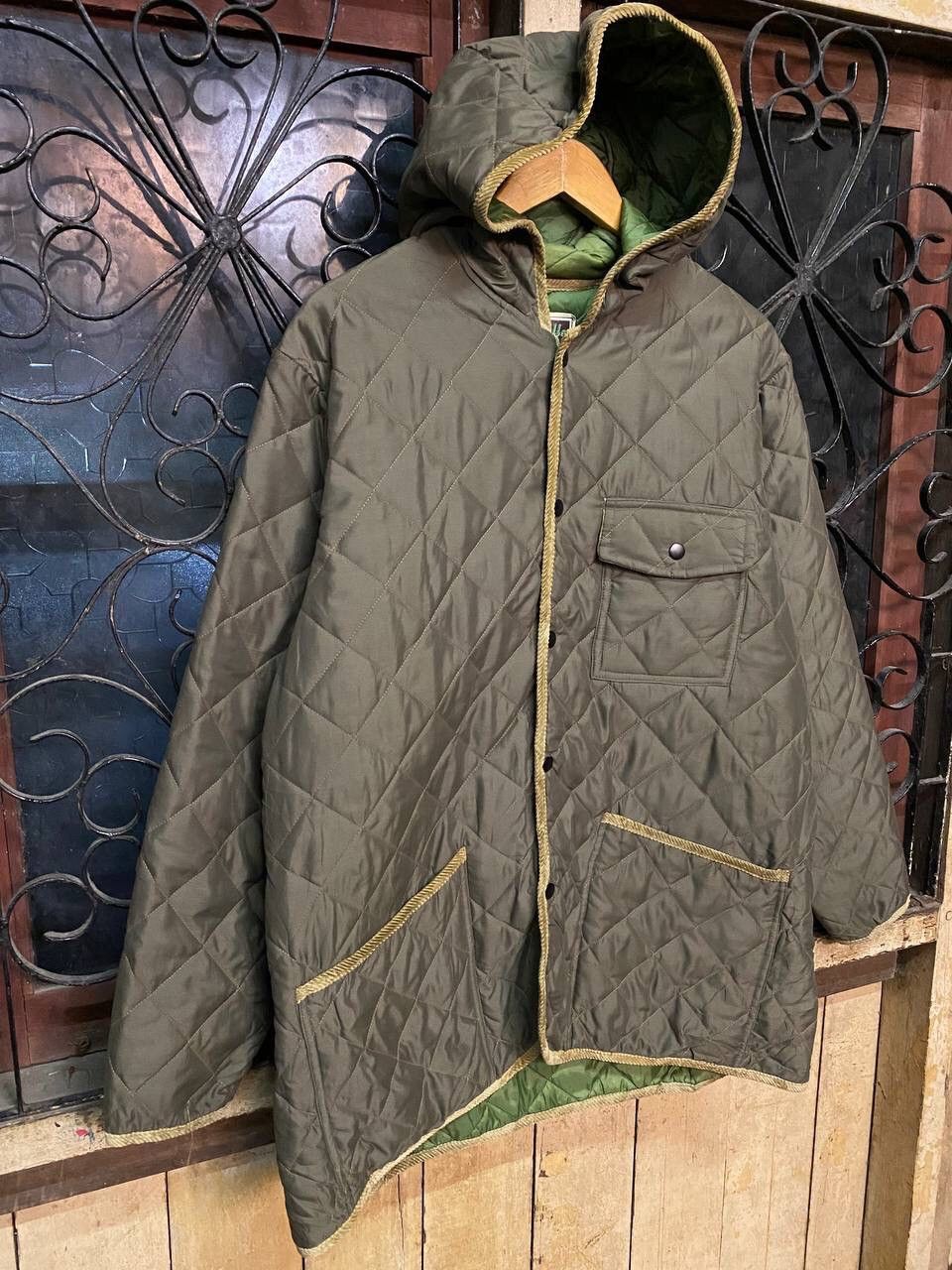 Japanese Brand GLENFALLS HOODED QUILTED JACKET Size US L / EU 52-54 / 3 - 9 Thumbnail