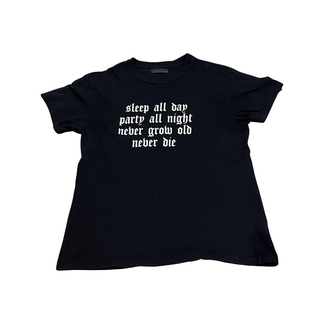 image of Amiri Lost Boys Sleep All Day Tee in Black, Men's (Size Small)