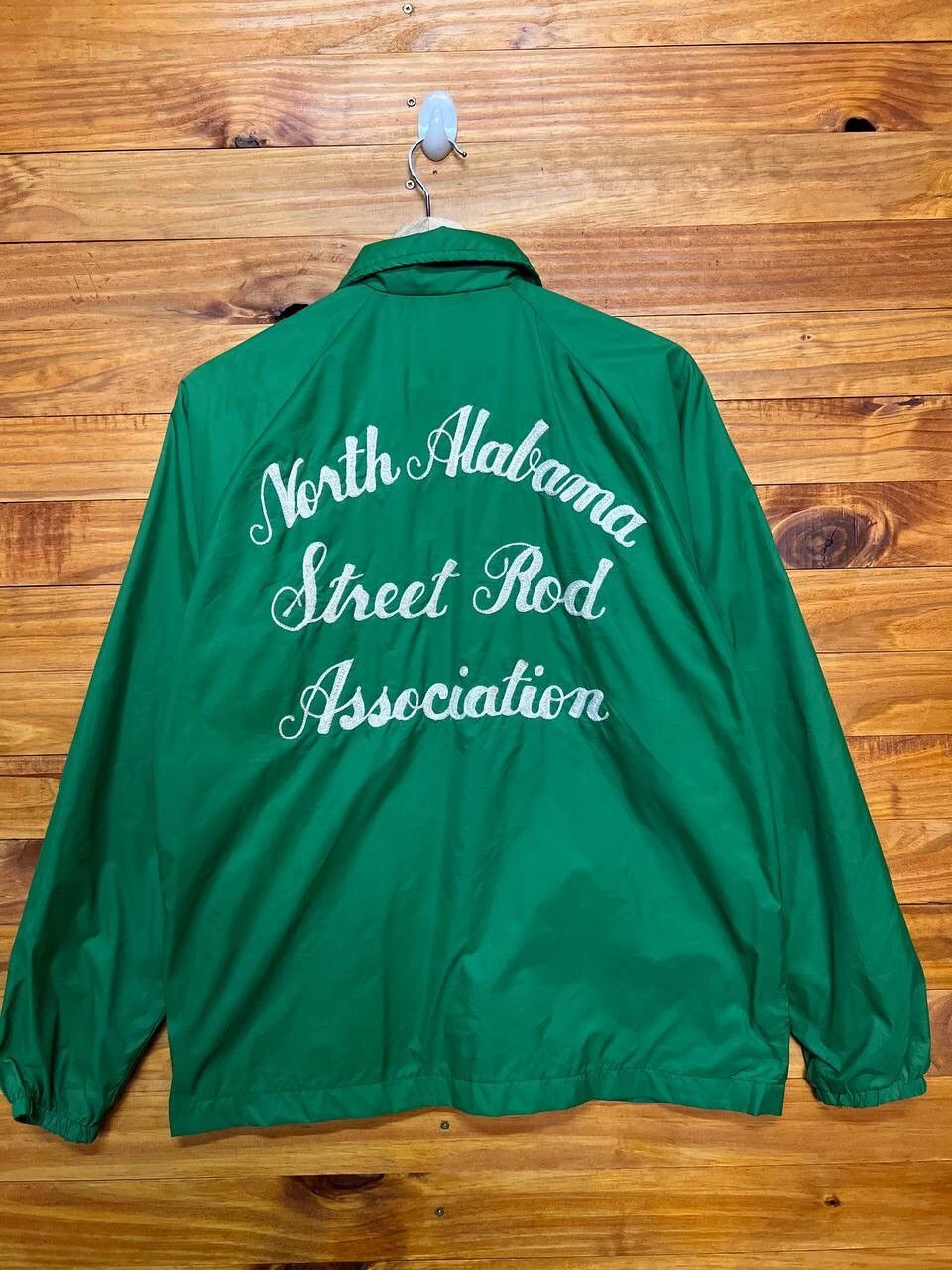 image of Swingster Embroidered Windbreaker Jacket in Green, Men's (Size Small)