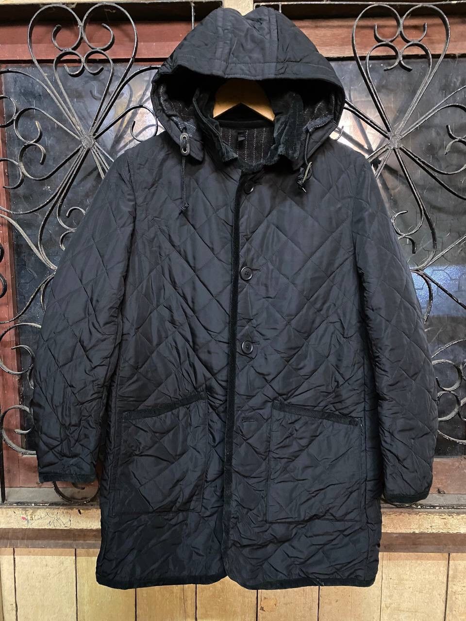 Japanese Brand LIMITED EDITION QUILTED HOODED JACKET Size US S / EU 44-46 / 1 - 3 Thumbnail
