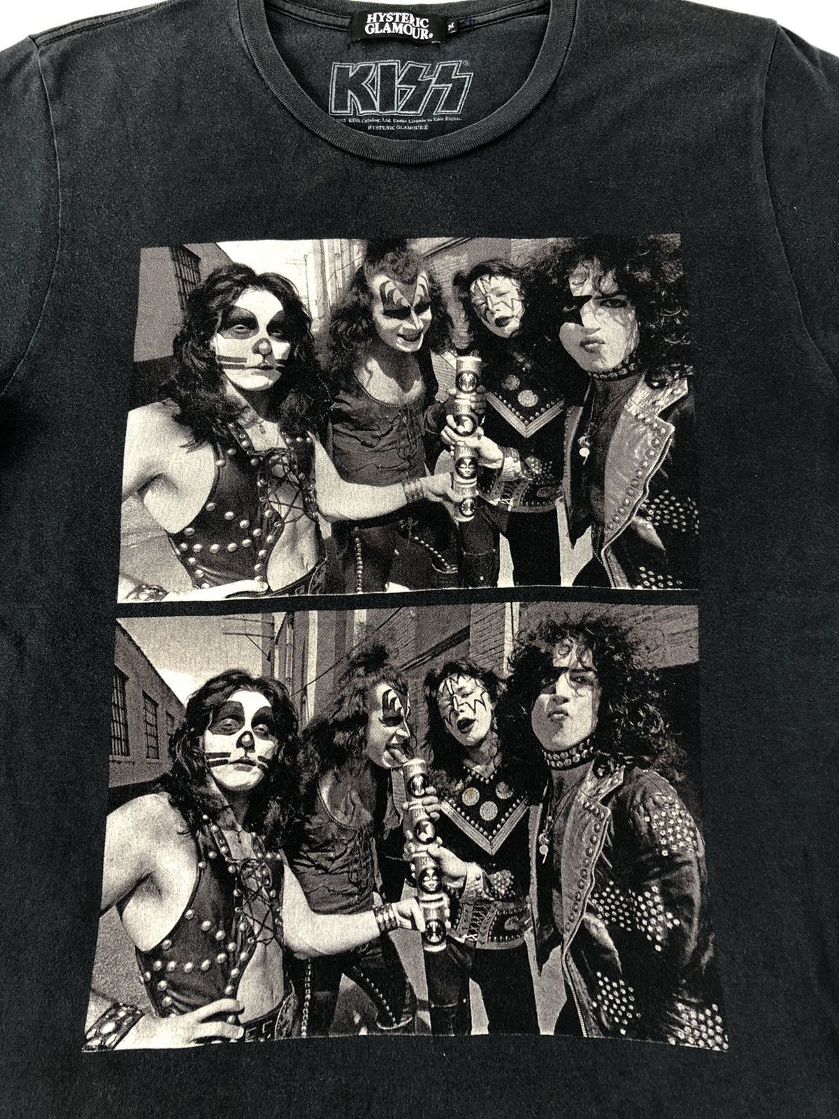 Hysteric Glamour × KISS Rare Kiss Hysteric Glamour Black Diamond Screen Graphic Tee Size US S / EU 44-46 / 1 - 3 Thumbnail