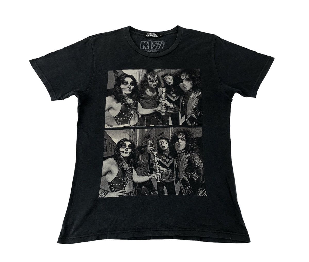Hysteric Glamour × KISS Rare Kiss Hysteric Glamour Black Diamond Screen Graphic Tee Size US S / EU 44-46 / 1 - 1 Thumbnail