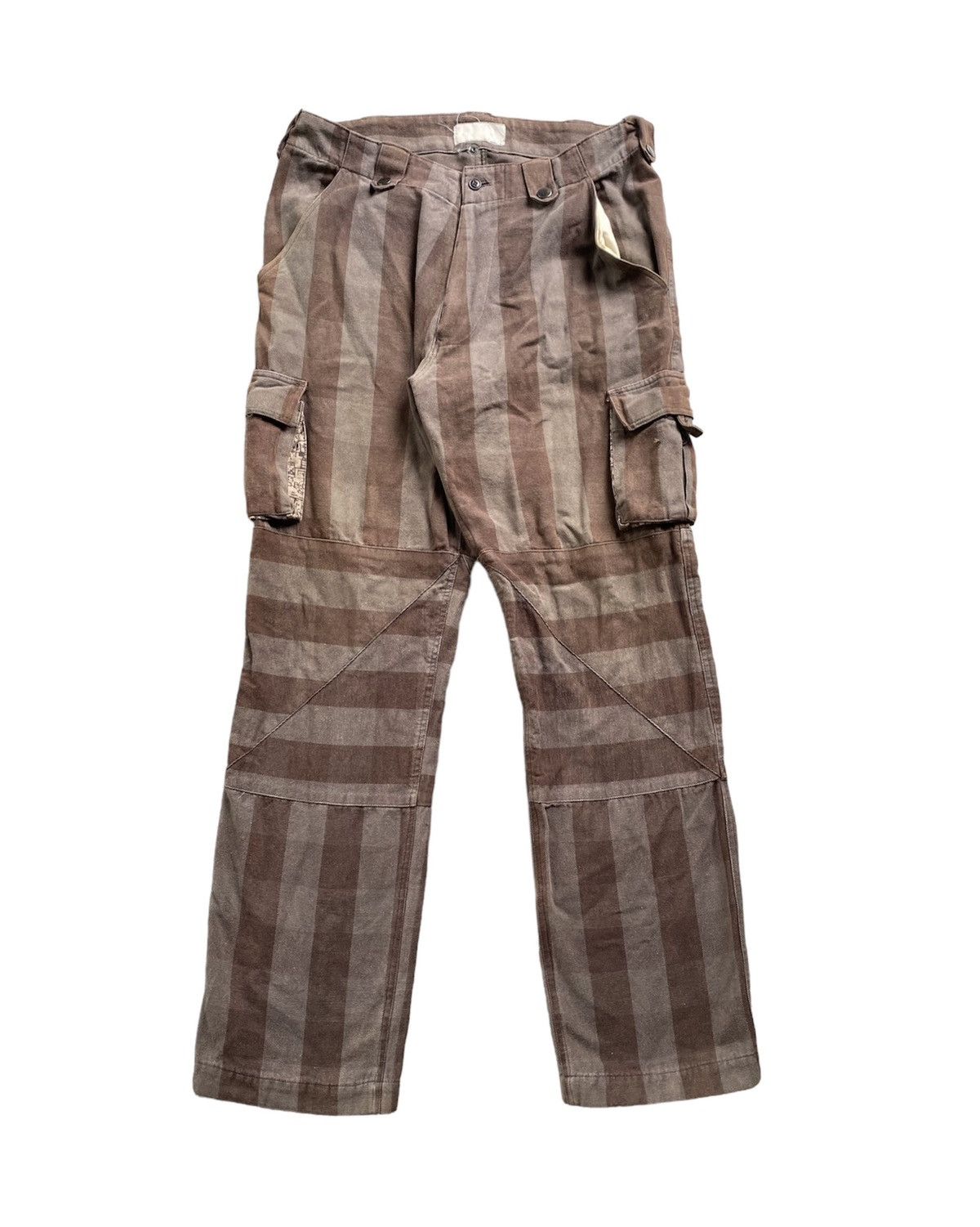 image of 20471120 x Phenomenon 90's Prisoner Border 3D Cargos Pocket Pants in Brown (Size 30)