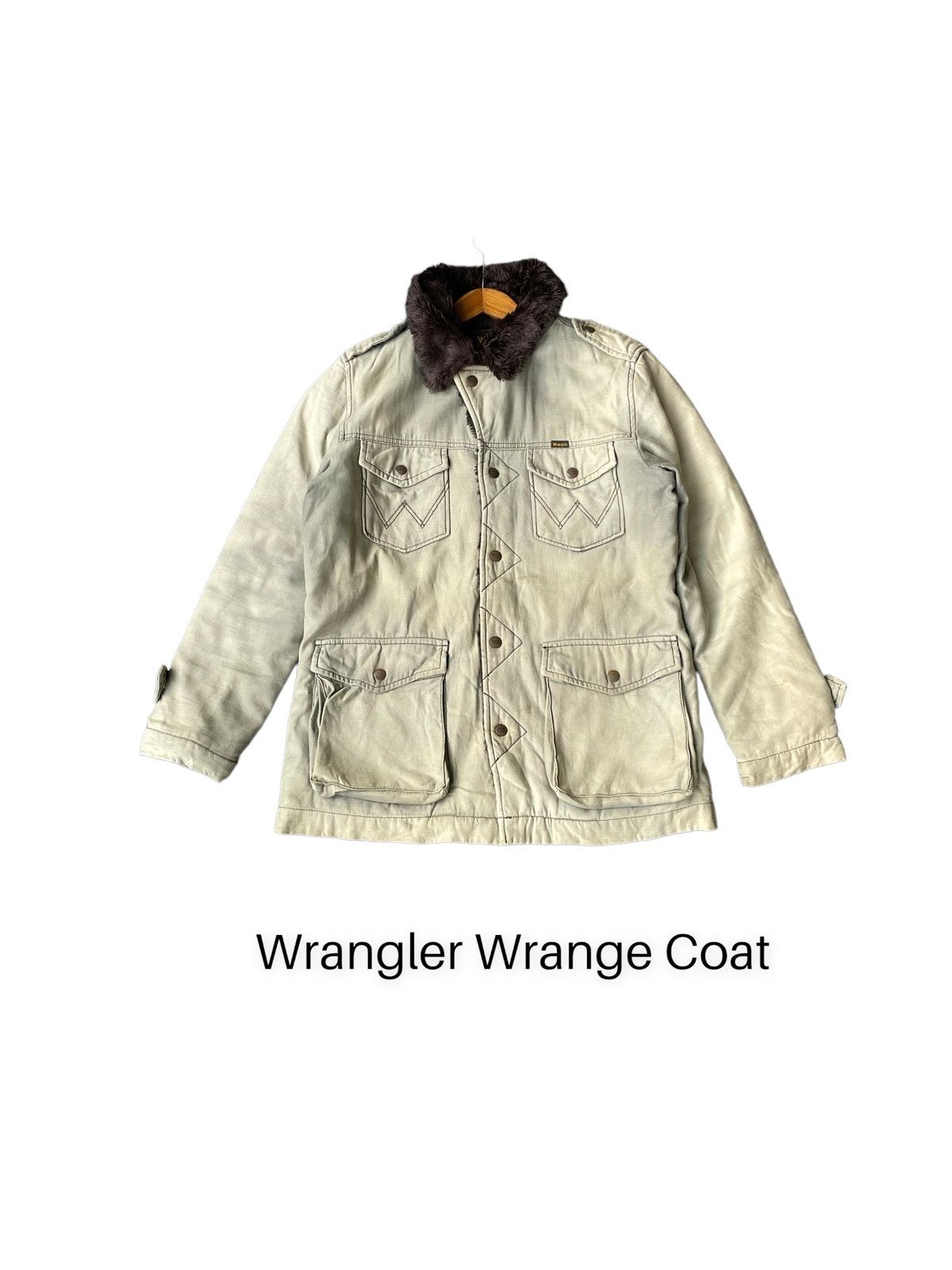 image of Winter Session x Wrangler Wrange Coat Jacket in Green, Men's (Size Medium)