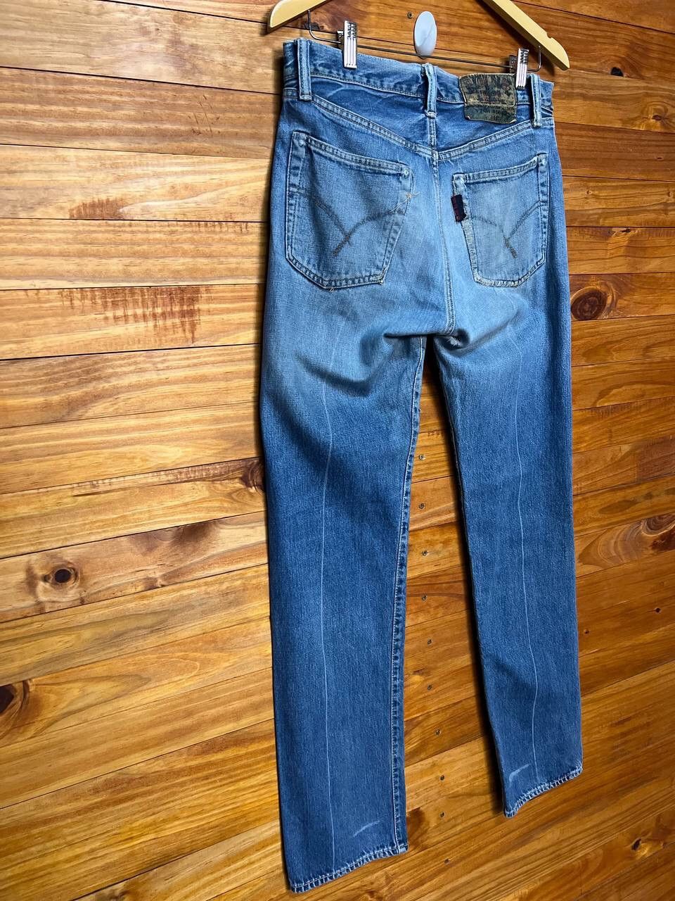 Blue Blue Japan VINTAGE BLUE BLUE JAPAN SLEVEDGE DISTRESS DENIM JEANS Size US 32 / EU 48 - 9 Thumbnail