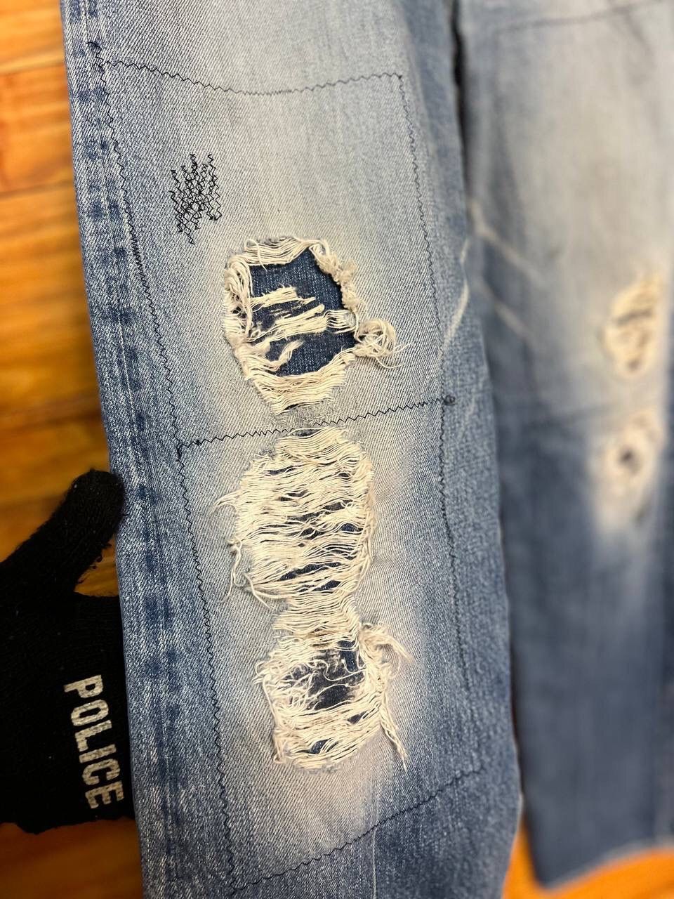 Blue Blue Japan VINTAGE BLUE BLUE JAPAN SLEVEDGE DISTRESS DENIM JEANS Size US 32 / EU 48 - 17 Thumbnail
