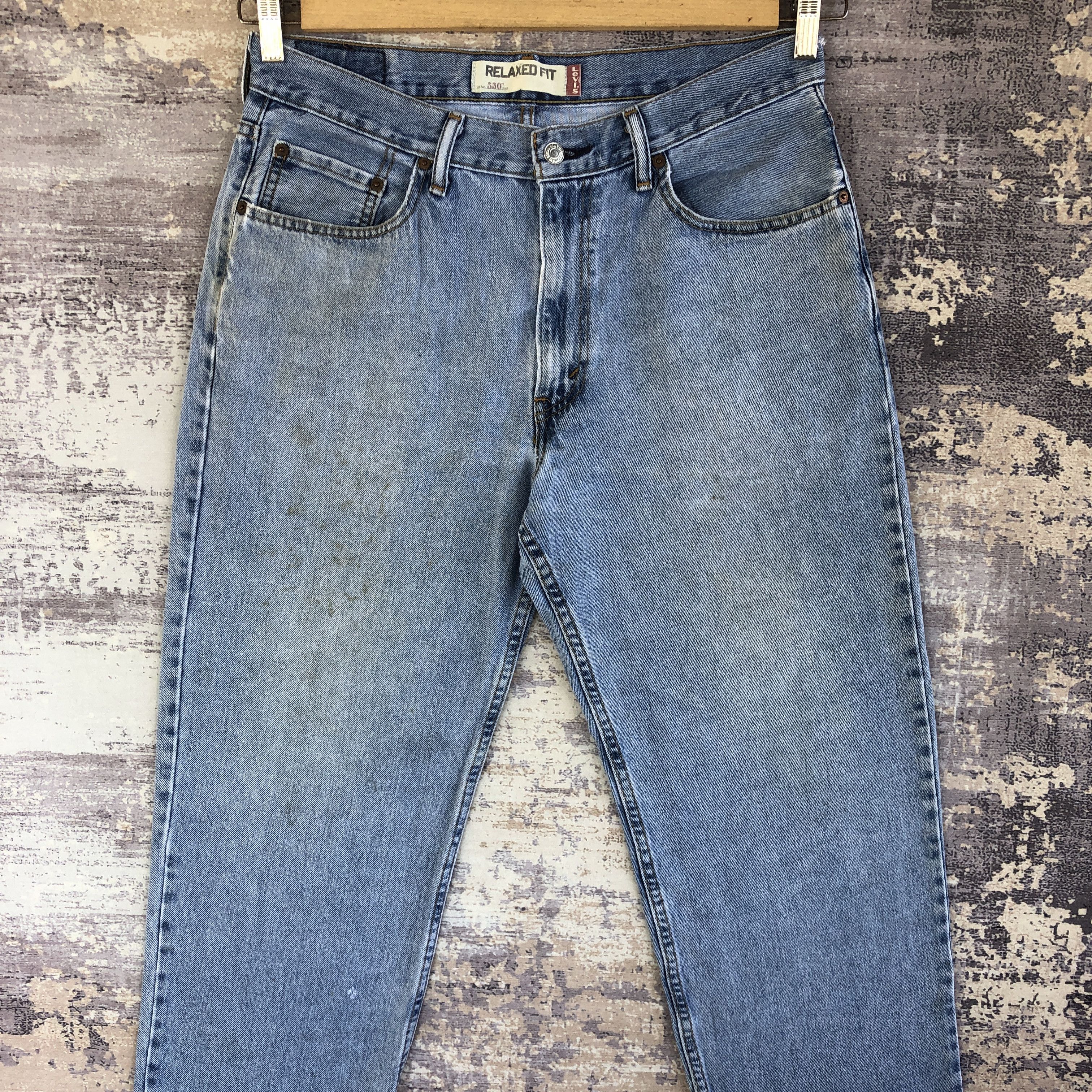 Levi's × Vintage Vintage Levis Sun Faded Jeans Levi's 550 Light Wash Denim Size US 32 / EU 48 - 3 Thumbnail