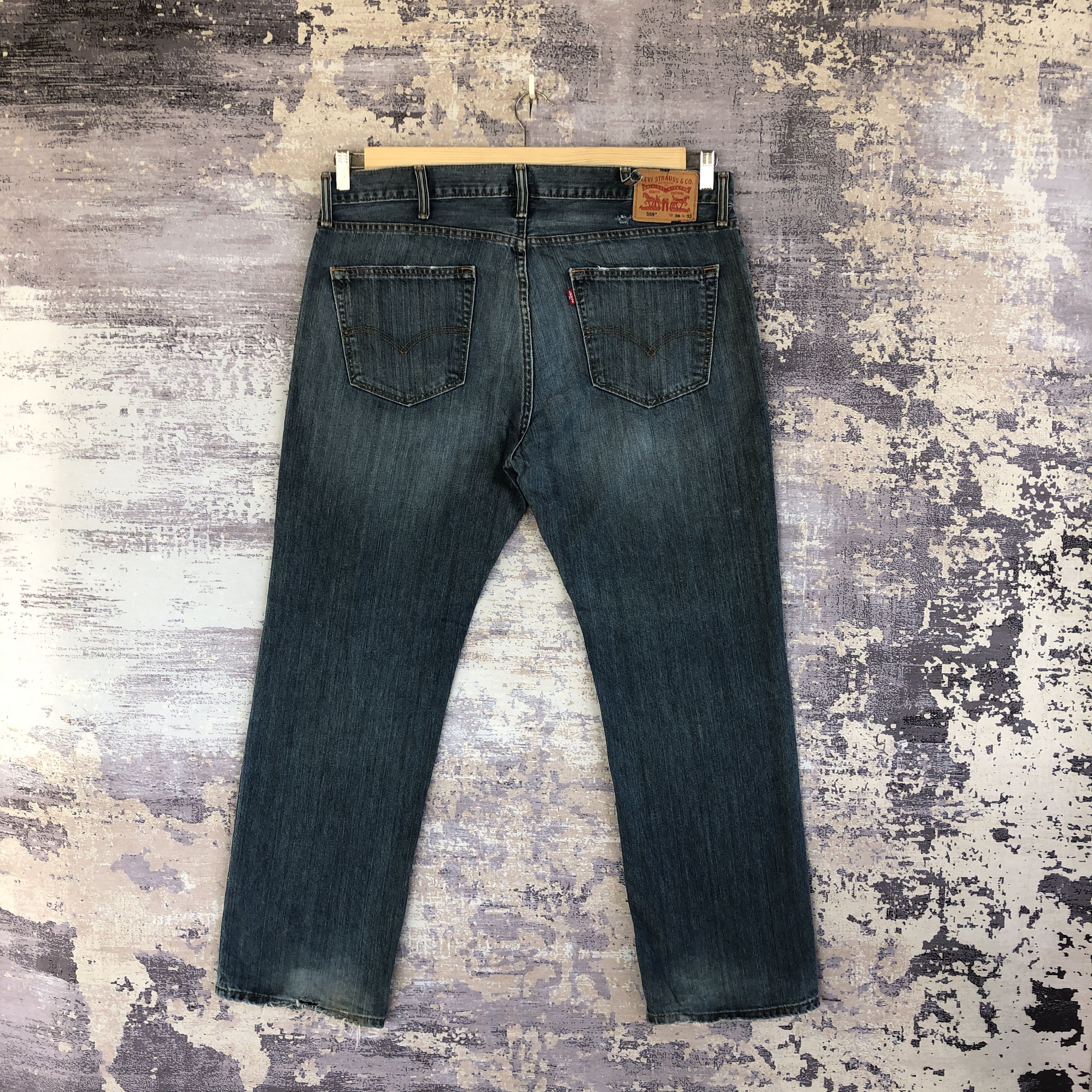 Vintage Levis 559 Jeans Levi's Baggy Stone Wash Denim